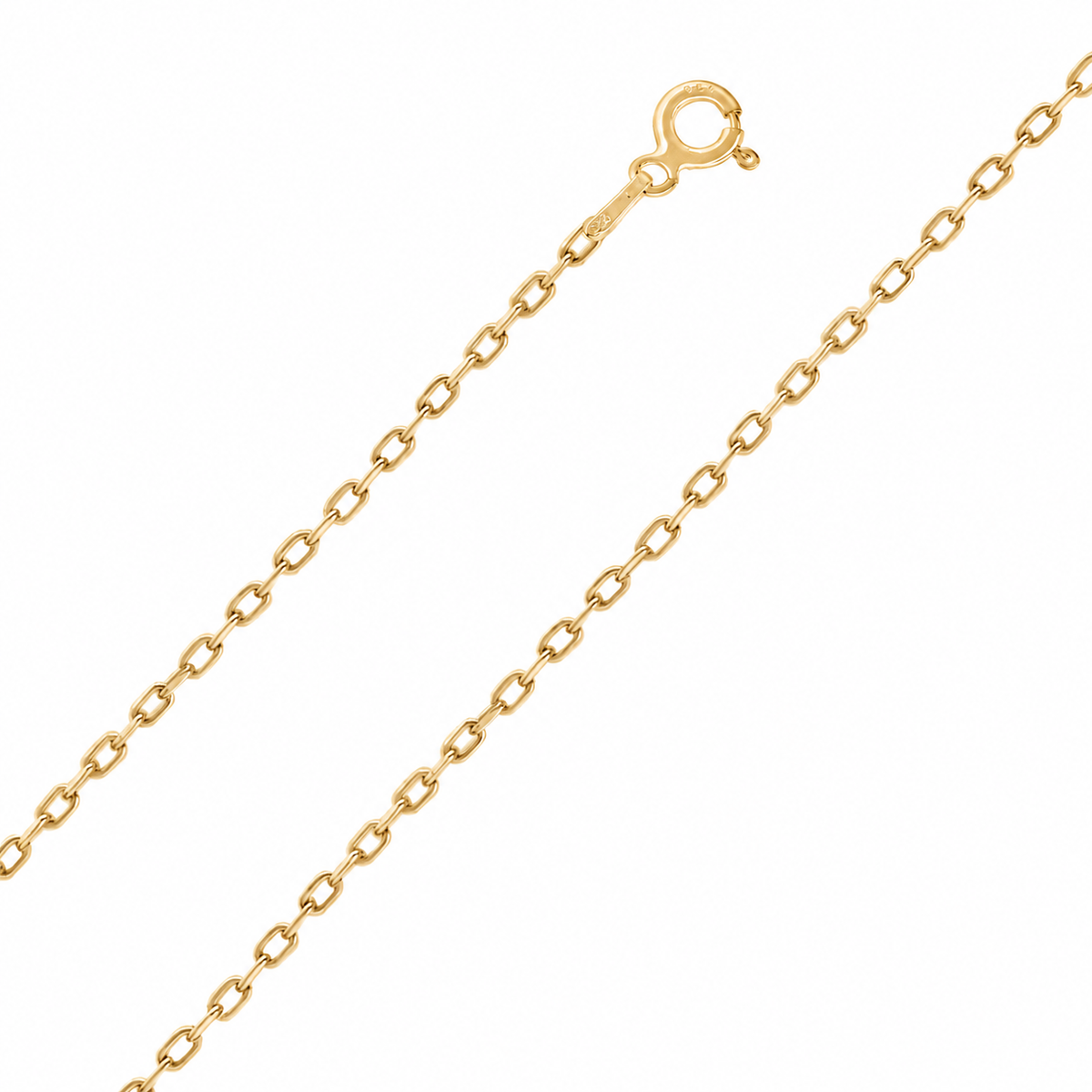 1 mm Forse Zincir Erkek Kolye | 925 Ayar Gümüş – Jeweliay Jewelry – 11 – Gold beyaz fon #RENK_gold