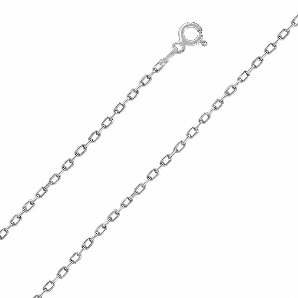 1 mm Forse Zincir Erkek Kolye | 925 Ayar Gümüş – Jeweliay Jewelry – 12 – Silver beyaz fon #RENK_silver