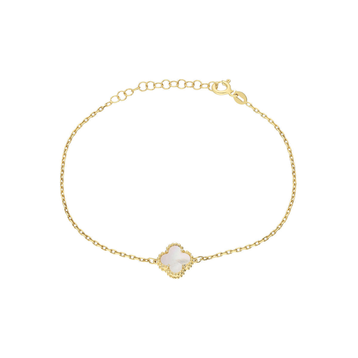 Kleeblatt Opal Armkette (7153029316653)