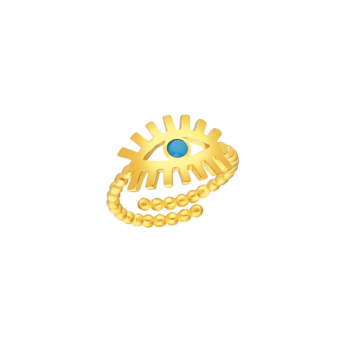 Göz Figürlü Taşlı Yüzük | 925 Ayar Gümüş – Jeweliay Jewelry – 1