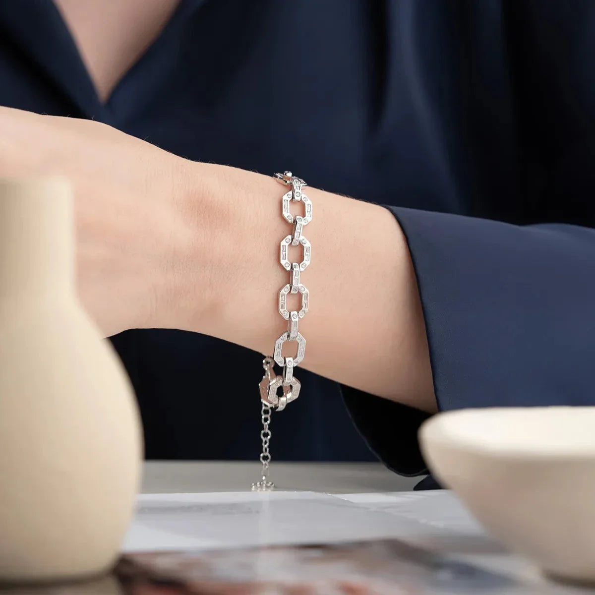 FINESSE TAŞLI BİLEKLİK | 925 GÜMÜŞ