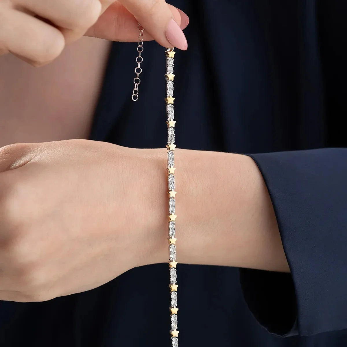 MİNİ YILDIZLI SU YOLU BİLEKLİK | 925 GÜMÜŞ