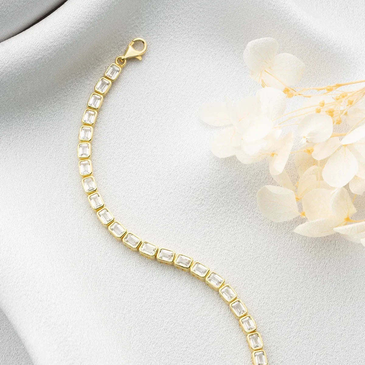 TAMTUR SIRA TAŞLI BİLEKLİK | 925 GÜMÜŞ