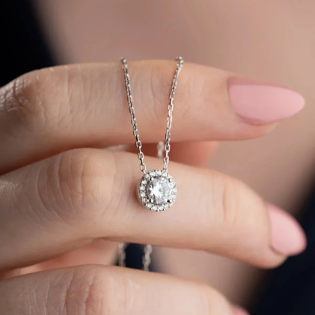 PIRLANTA MODEL TEK TAŞ KOLYE | 925 GÜMÜŞ