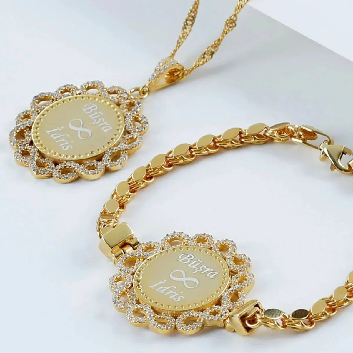 PULLU ZİNCİR KOLYE BİLEKLİK SET | 925 GÜMÜŞ