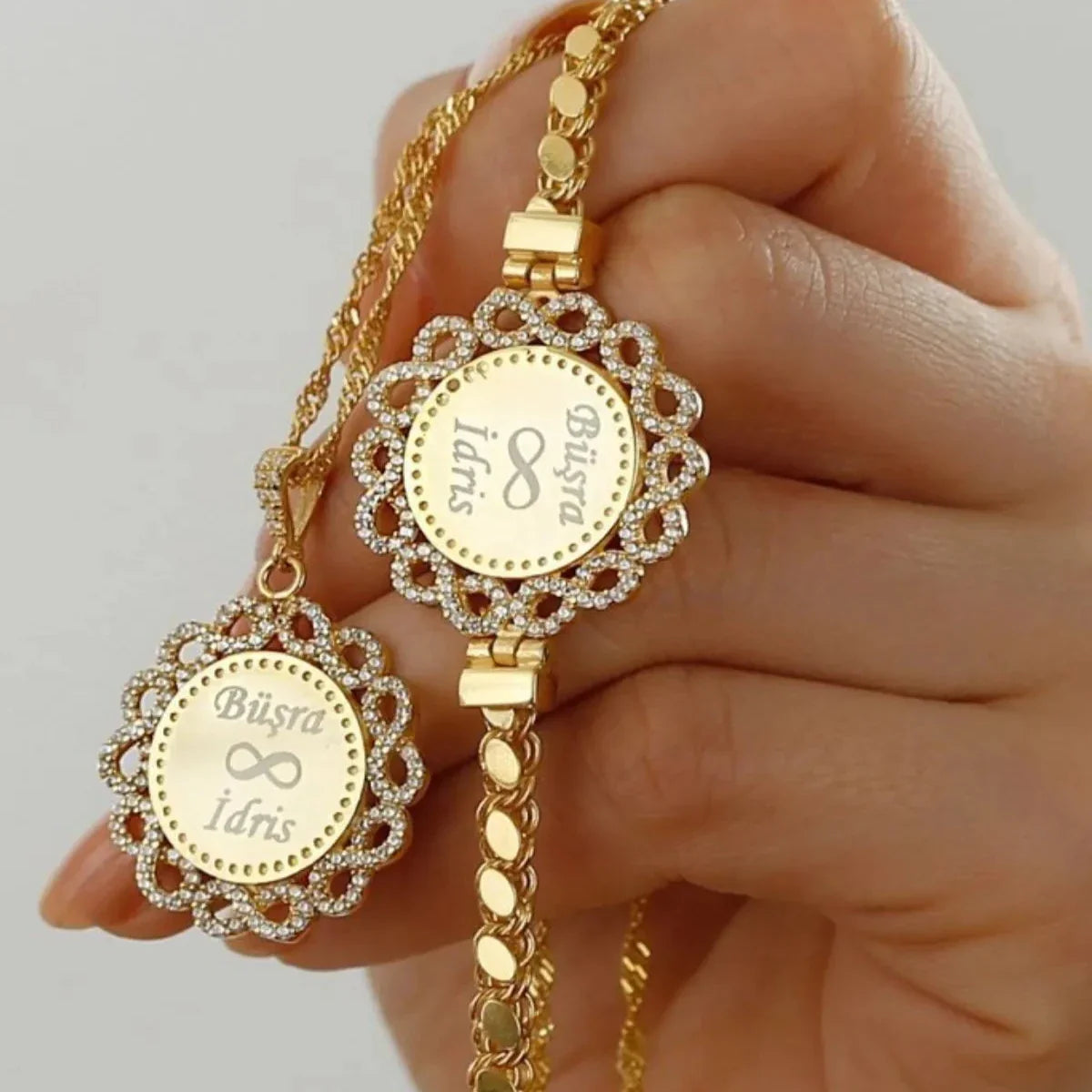 PULLU ZİNCİR KOLYE BİLEKLİK SET | 925 GÜMÜŞ