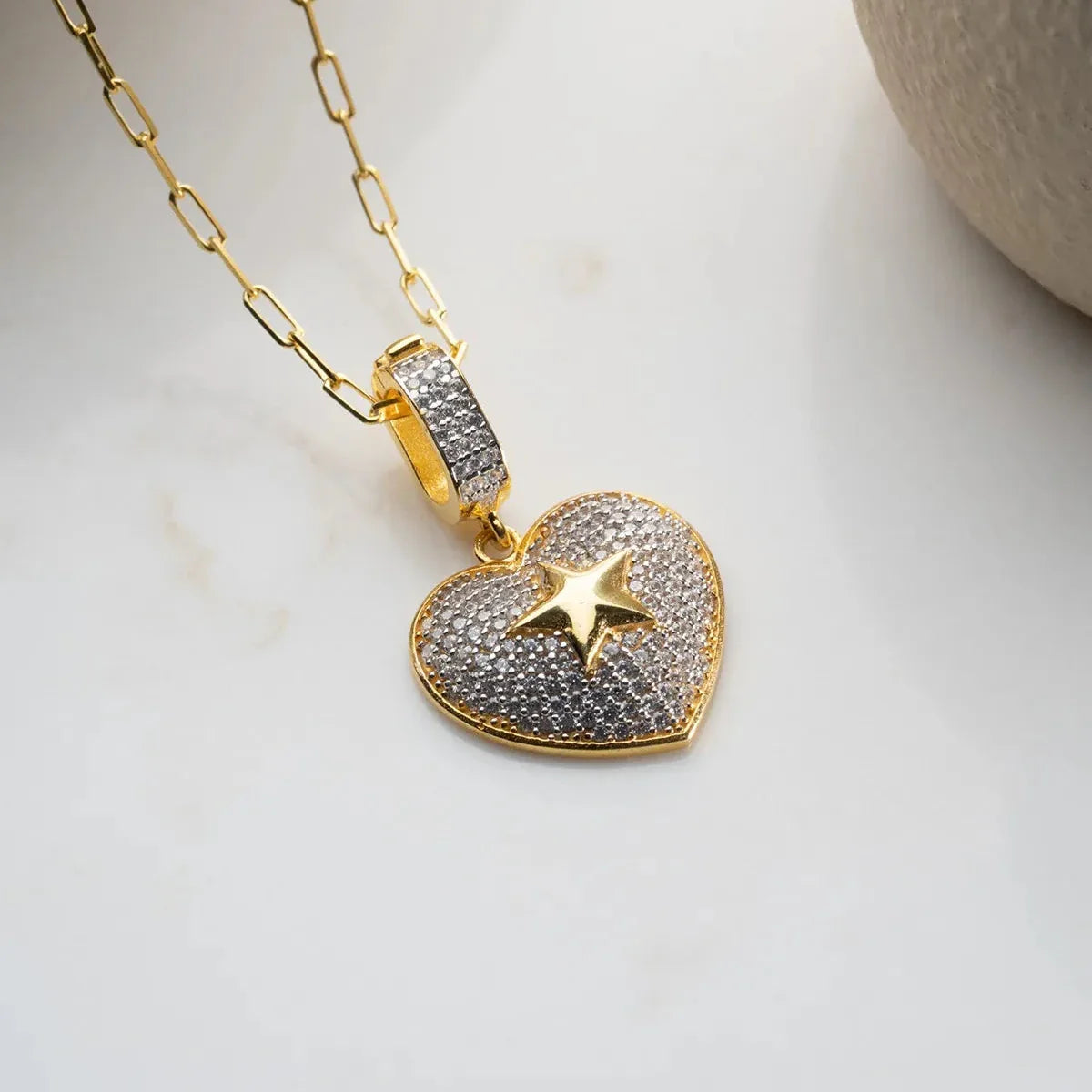 KALP X YILDIZ KOLYE | 925 GÜMÜŞ