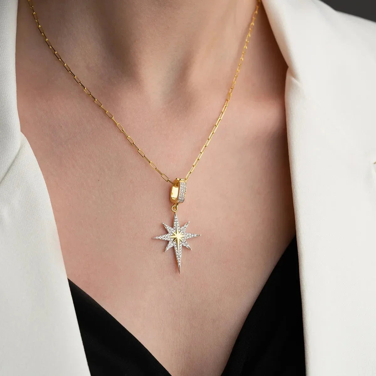 KUTUP YILDIZI KOLYE | 925 GÜMÜŞ