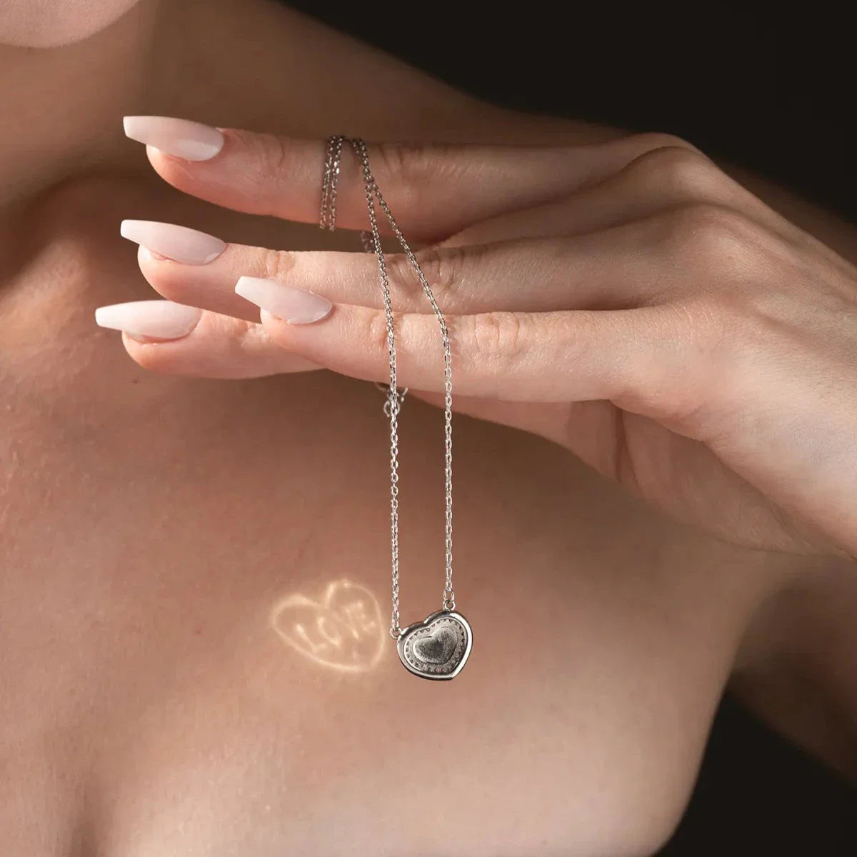 YANSITMALI LOVE KOLYE | 925 GÜMÜŞ