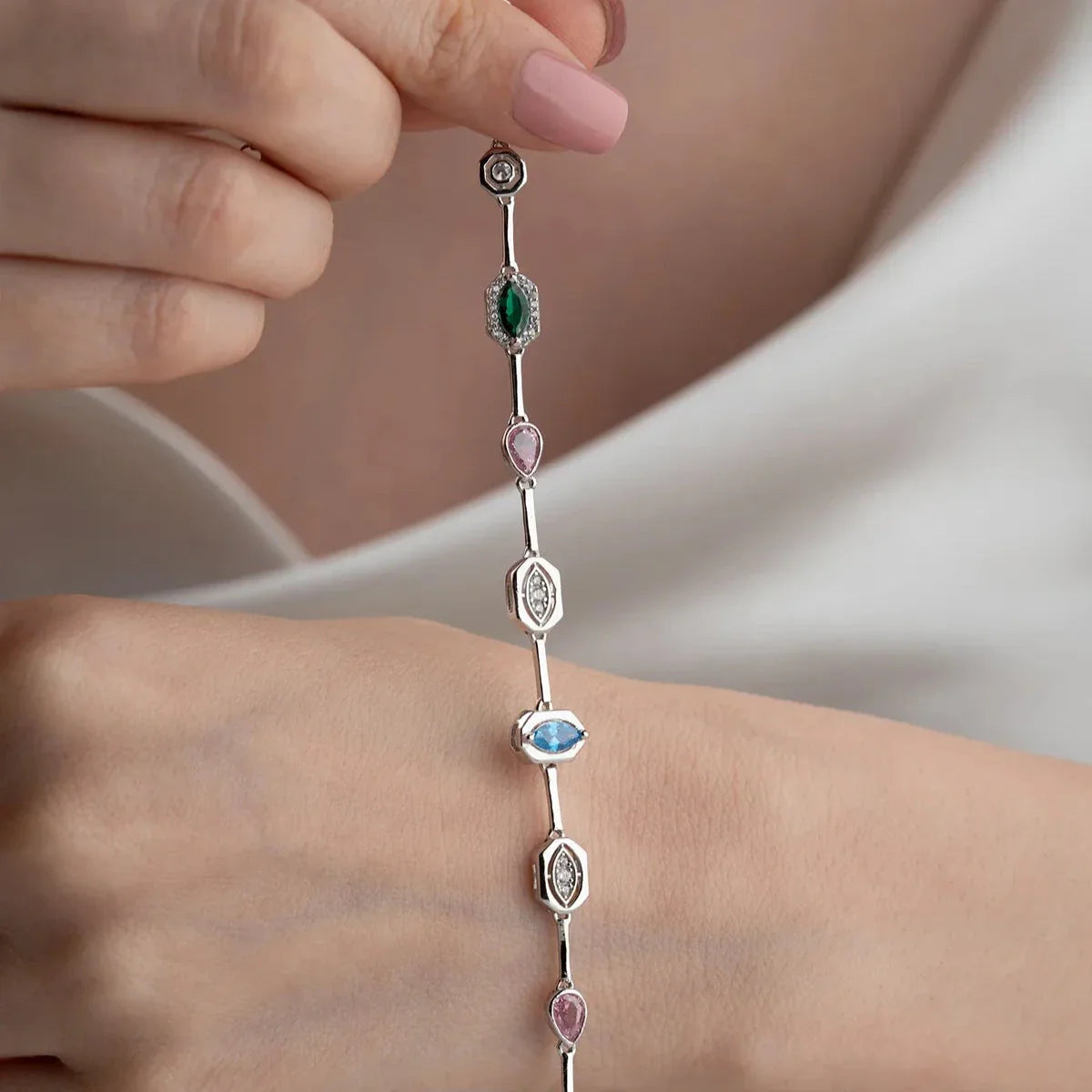 ÇAĞLA MODEL BİLEKLİK | 925 GÜMÜŞ