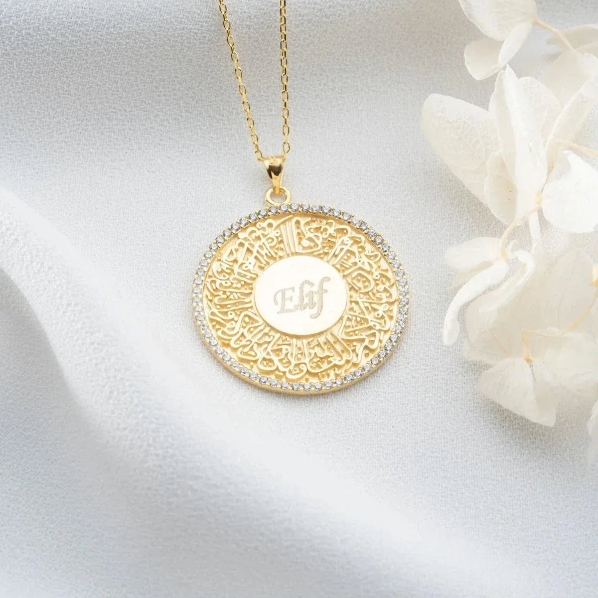 GRAVÜRLÜ DUA KOLYE | 925 GÜMÜŞ