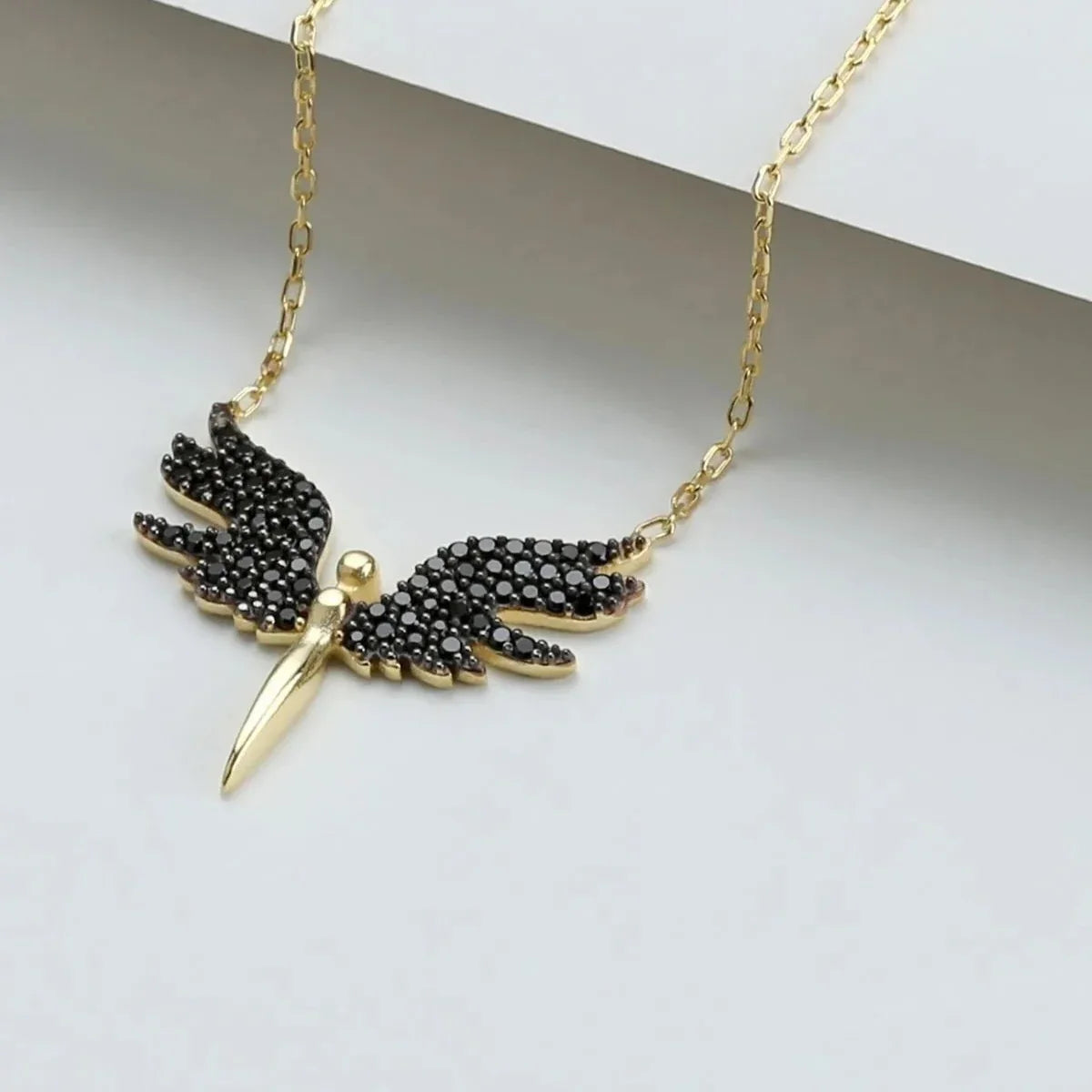 SİYAH TAŞLI MİKAİL KOLYE | 925 GÜMÜŞ