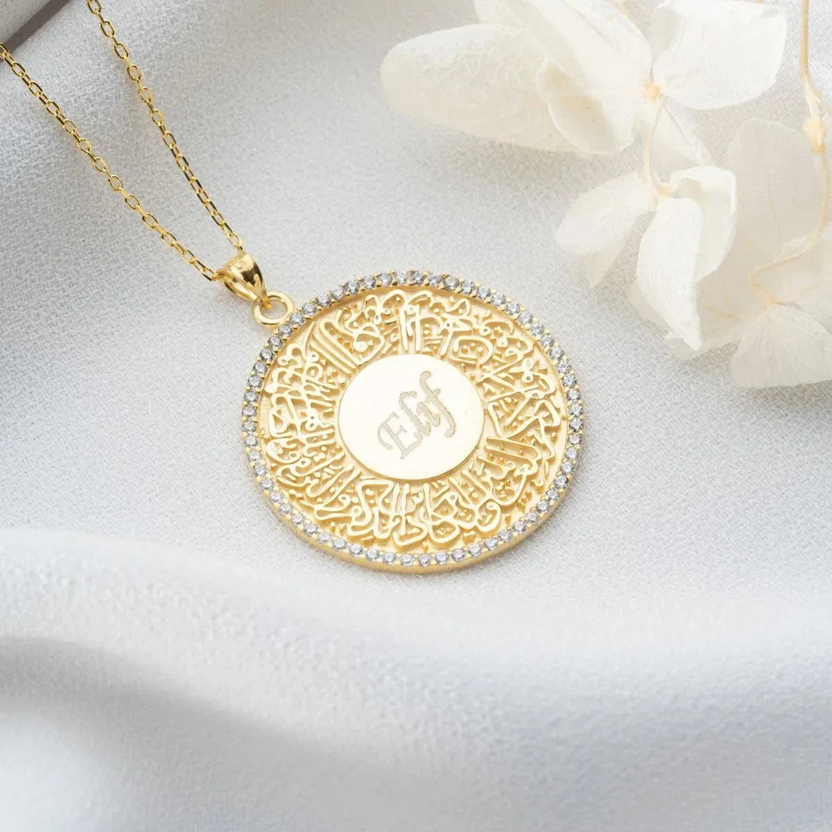 GRAVÜRLÜ DUA KOLYE | 925 GÜMÜŞ