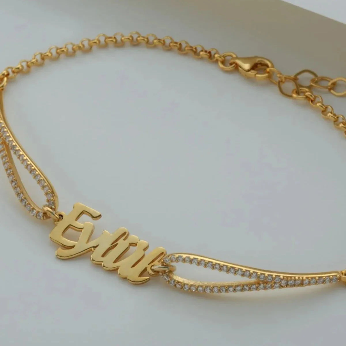 ZİRKON TAŞLI İSİM BİLEKLİK | 925 GÜMÜŞ