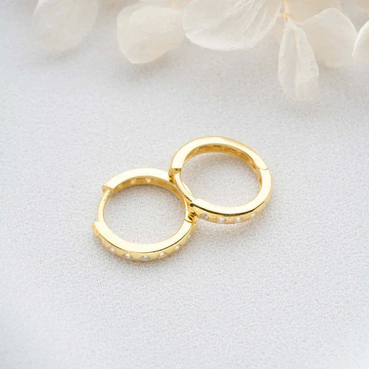 MİNİ HALKA TAŞ KÜPE | 925 GÜMÜŞ