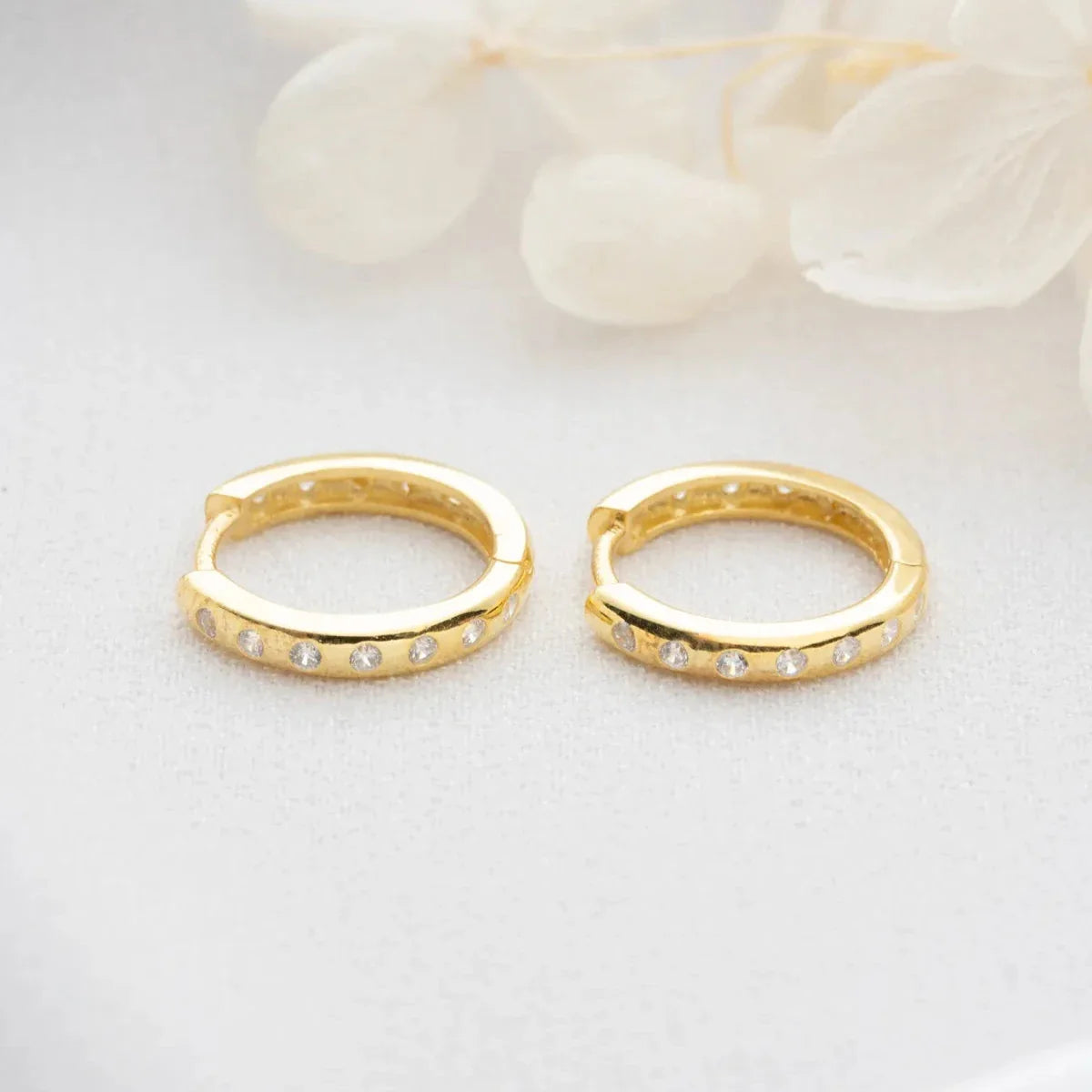 MİNİ HALKA TAŞ KÜPE | 925 GÜMÜŞ