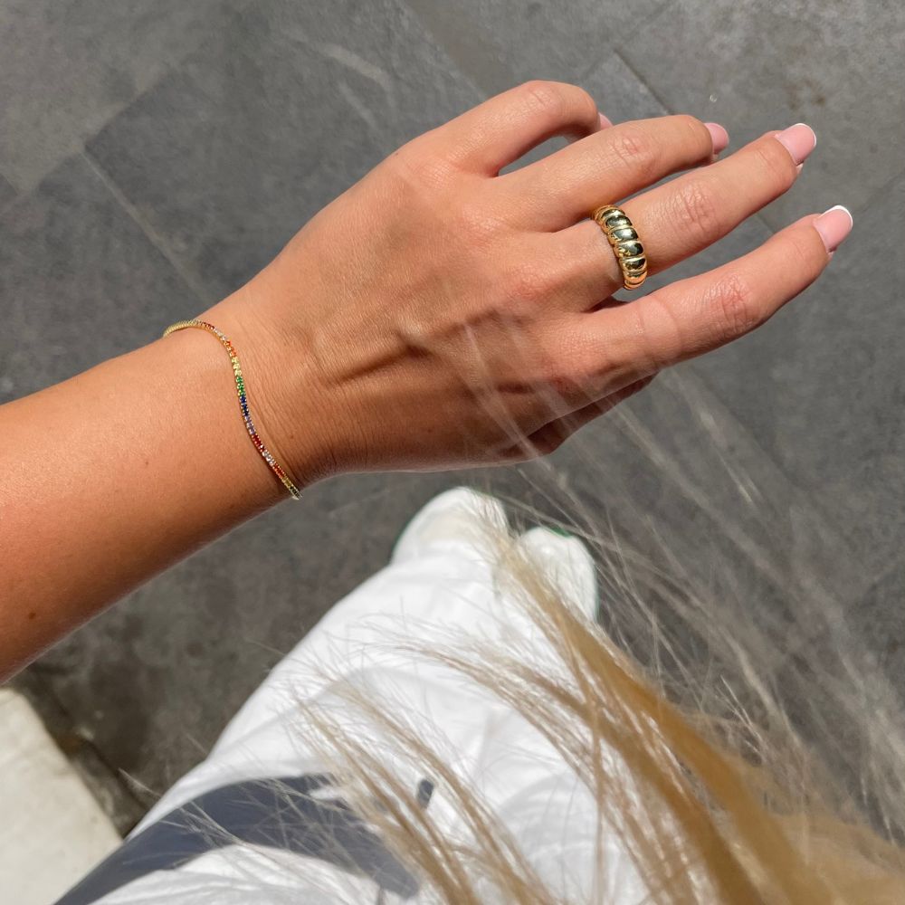 RENKLİ SU YOLU BİLEKLİK | 925 GÜMÜŞ