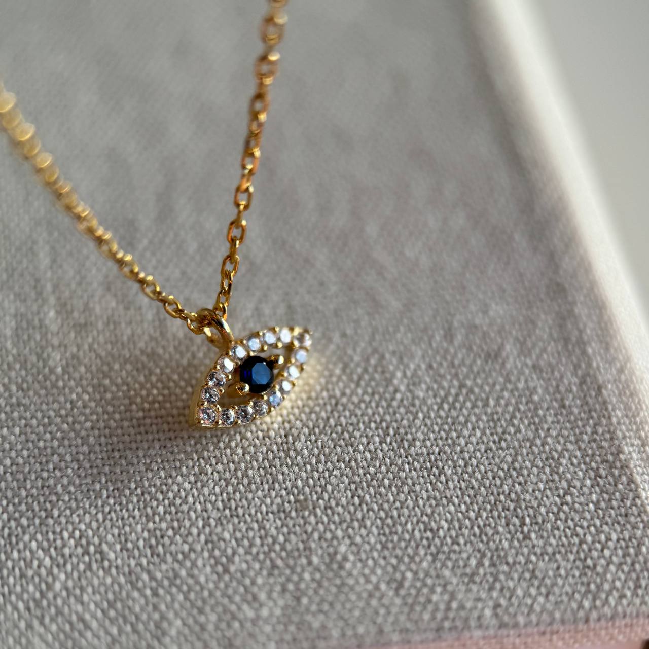 MİNİ ZİRKON GÖZ KOLYE | 925 GÜMÜŞ