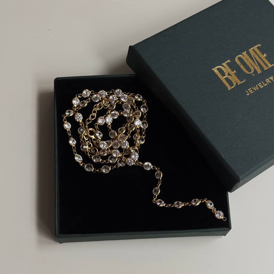 TAŞLI Y ZİNCİR | 925 GÜMÜŞ