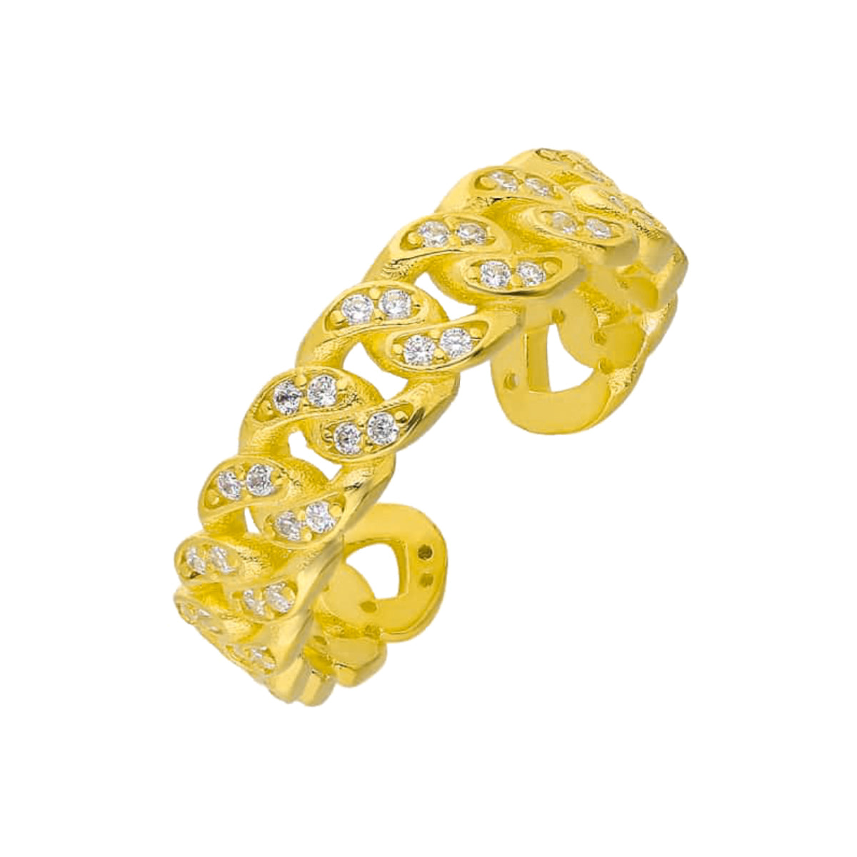Caledon Geçmeli Taşlı Yüzük | 925 Ayar Gümüş – Jeweliay Jewelry – 1
