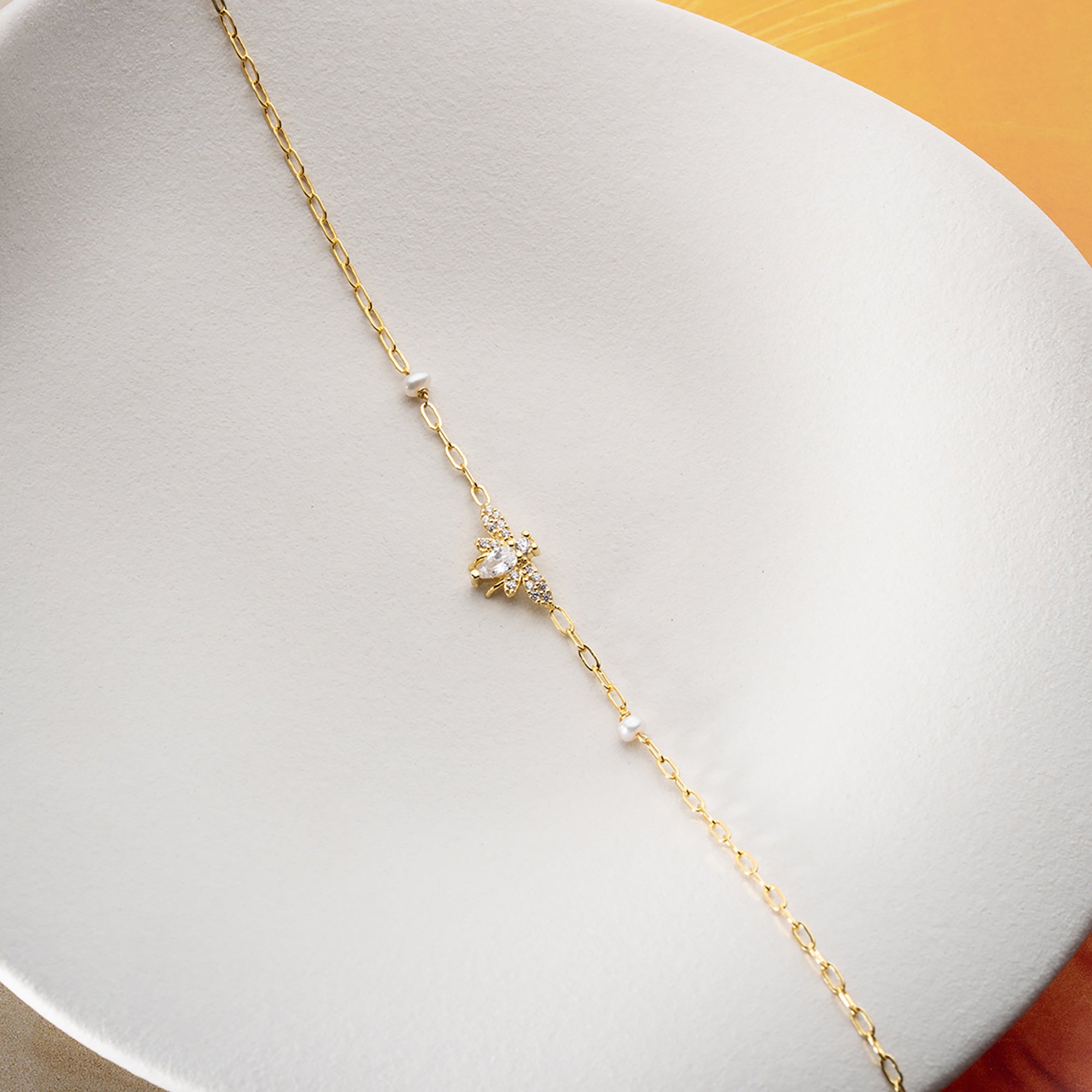 TAŞLI ARI ŞAHMERAN BİLEKLİK | 925 GÜMÜŞ