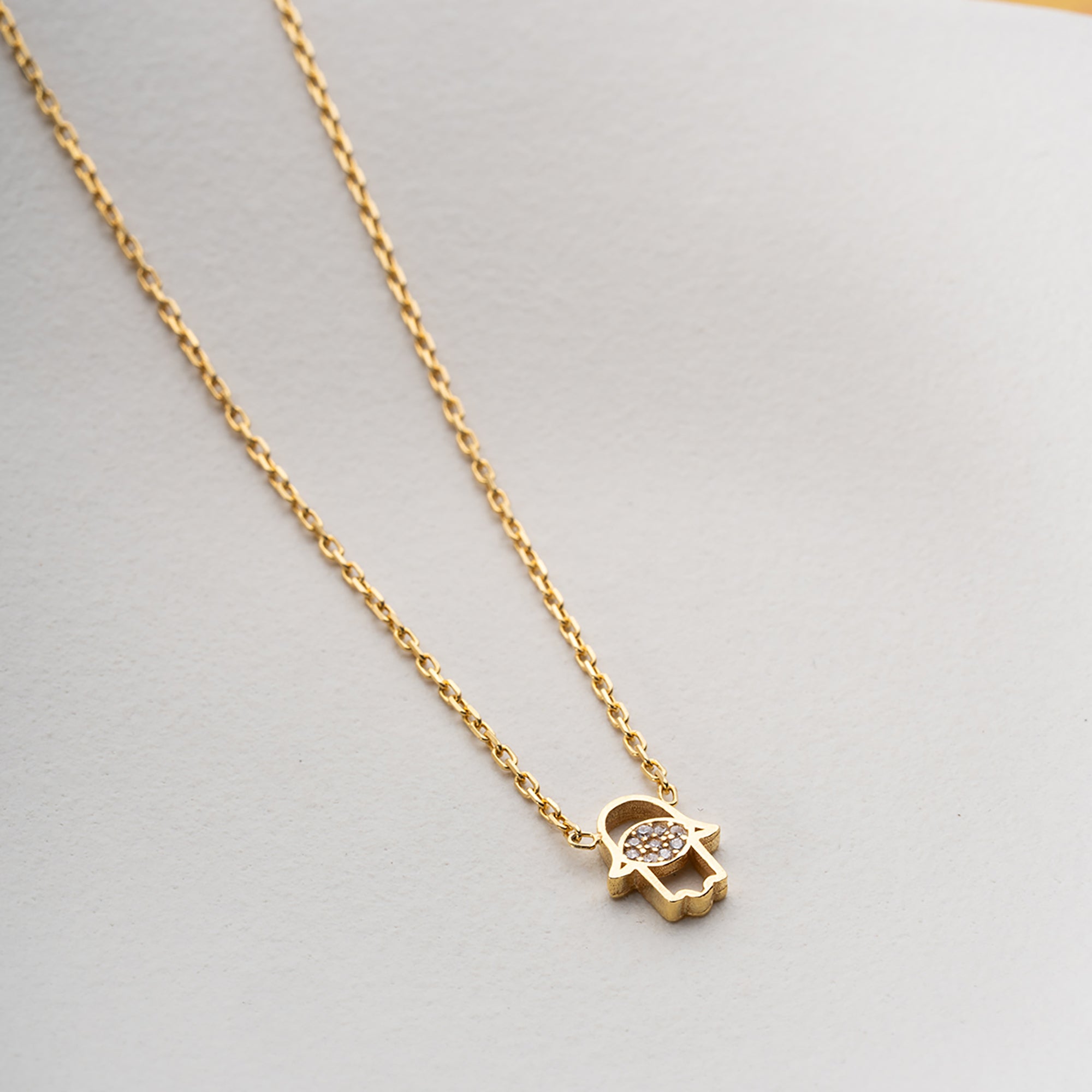 MİNİ FATMA ELİ KOLYE  | 925 GÜMÜŞ