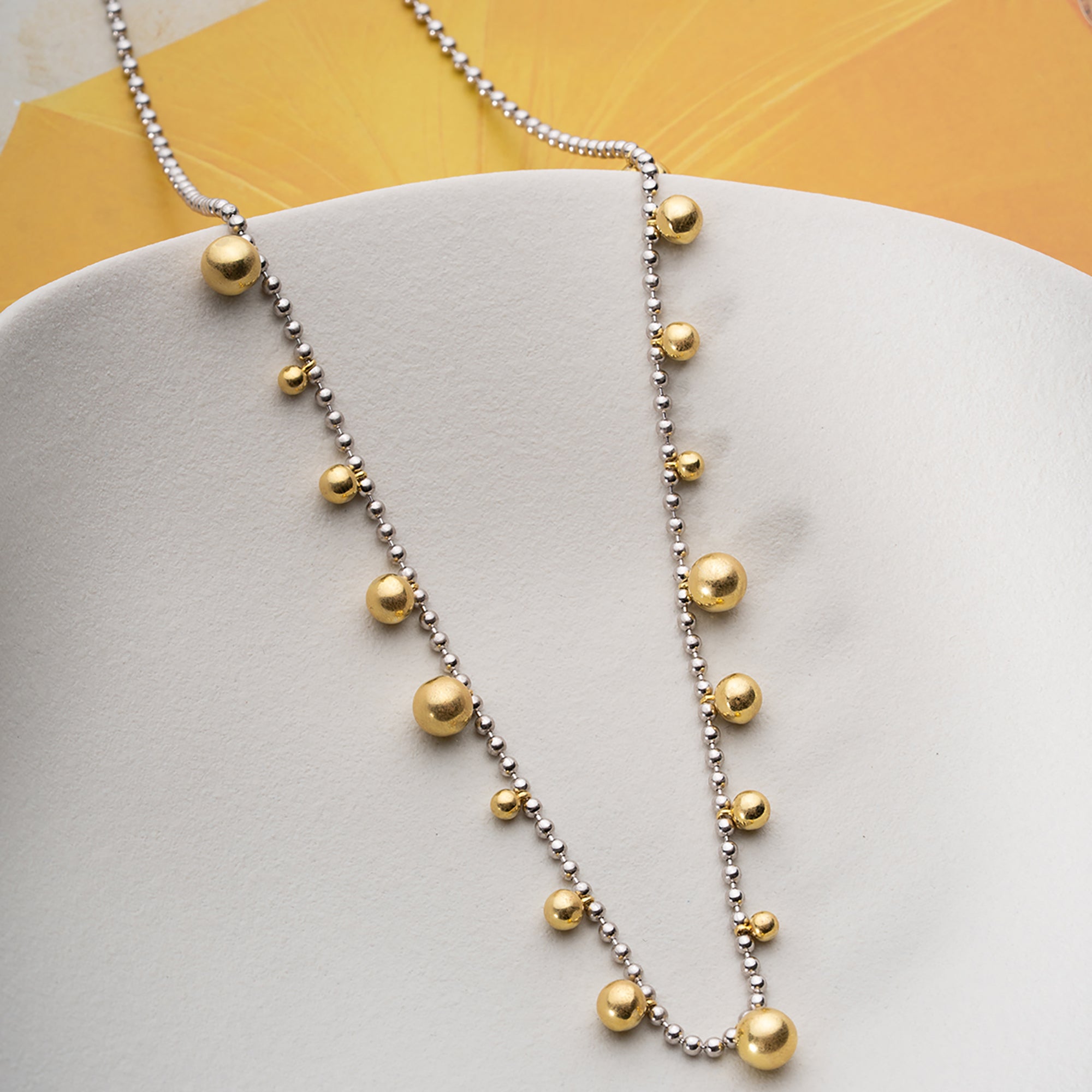 ÇOKLU KÜRE KOLYE  | 925 GÜMÜŞ