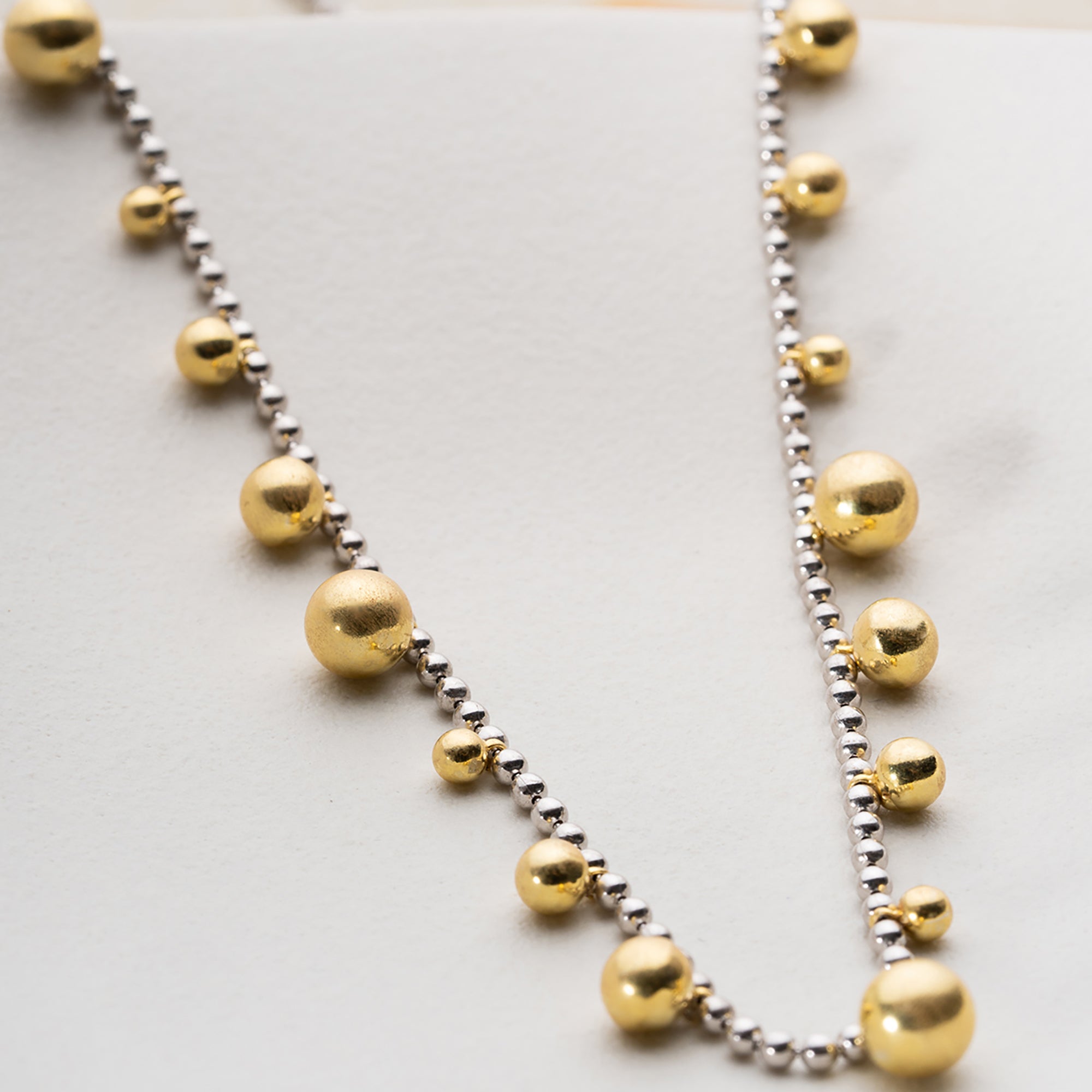 ÇOKLU KÜRE KOLYE  | 925 GÜMÜŞ