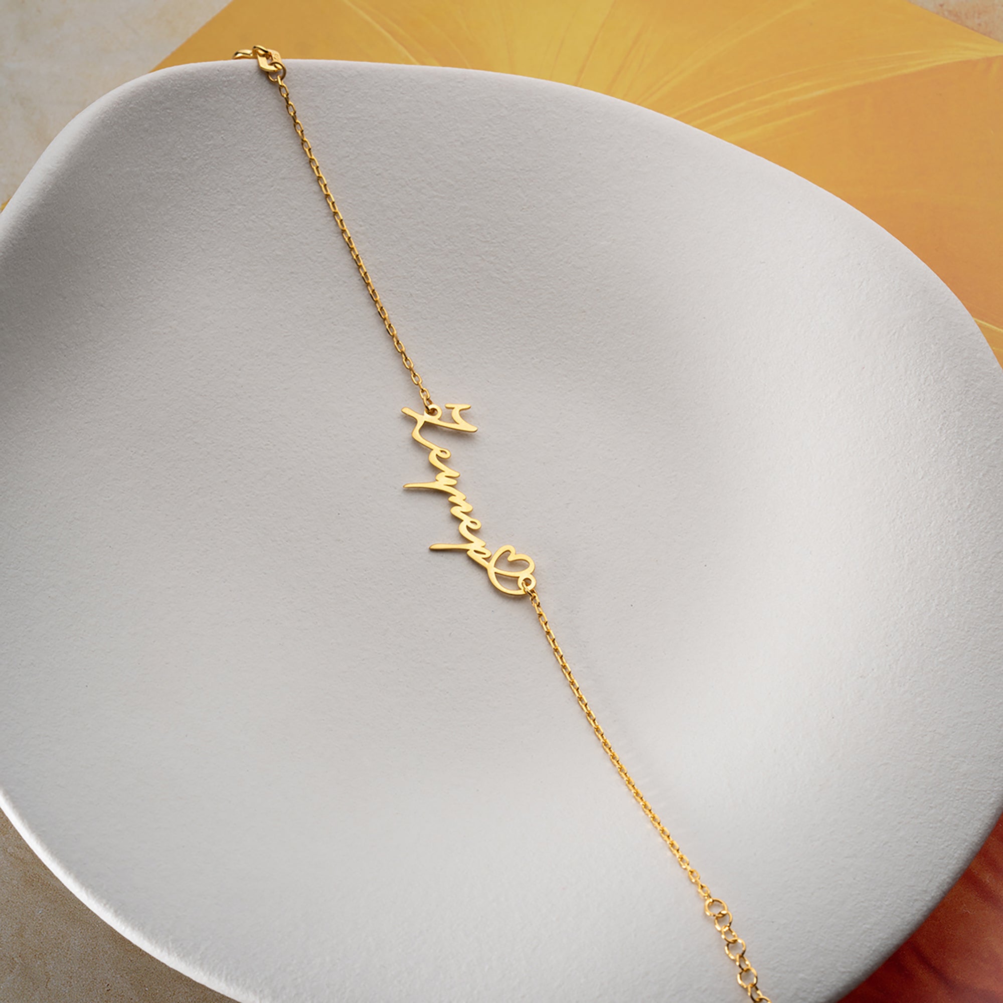 KALPLİ İSİM BİLEKLİK | 925 GÜMÜŞ