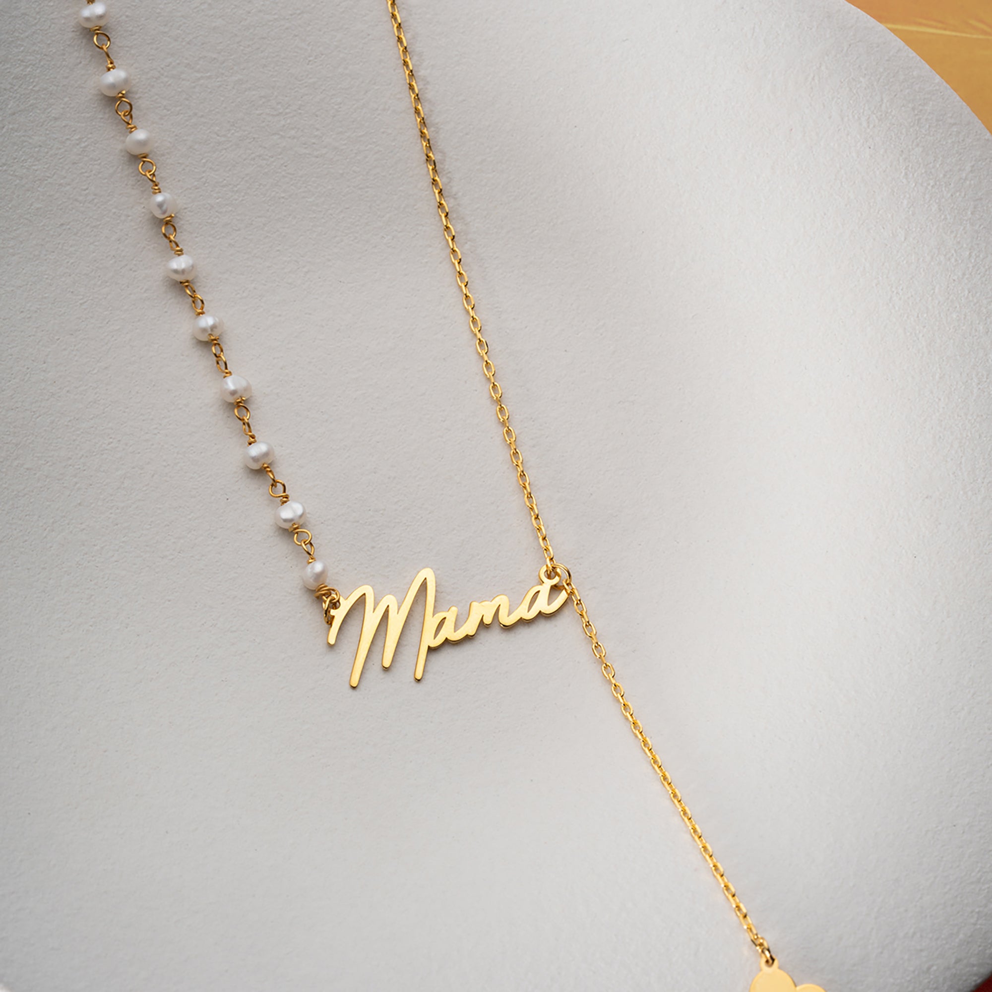 İNCİLİ SEMBOL İSİM KOLYE | 925 GÜMÜŞ