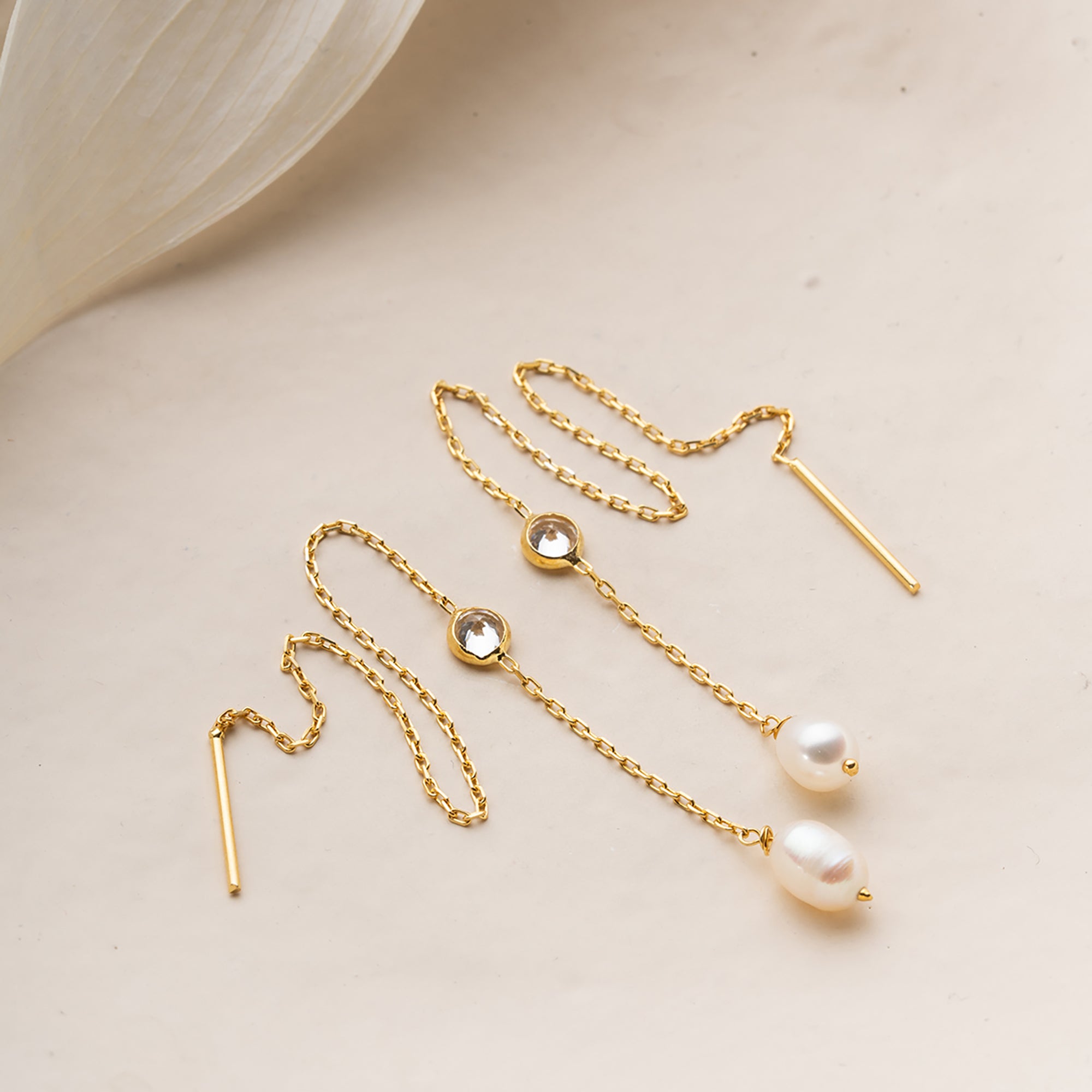 İNCİ ZİRKON KÜPE | 925 GÜMÜŞ