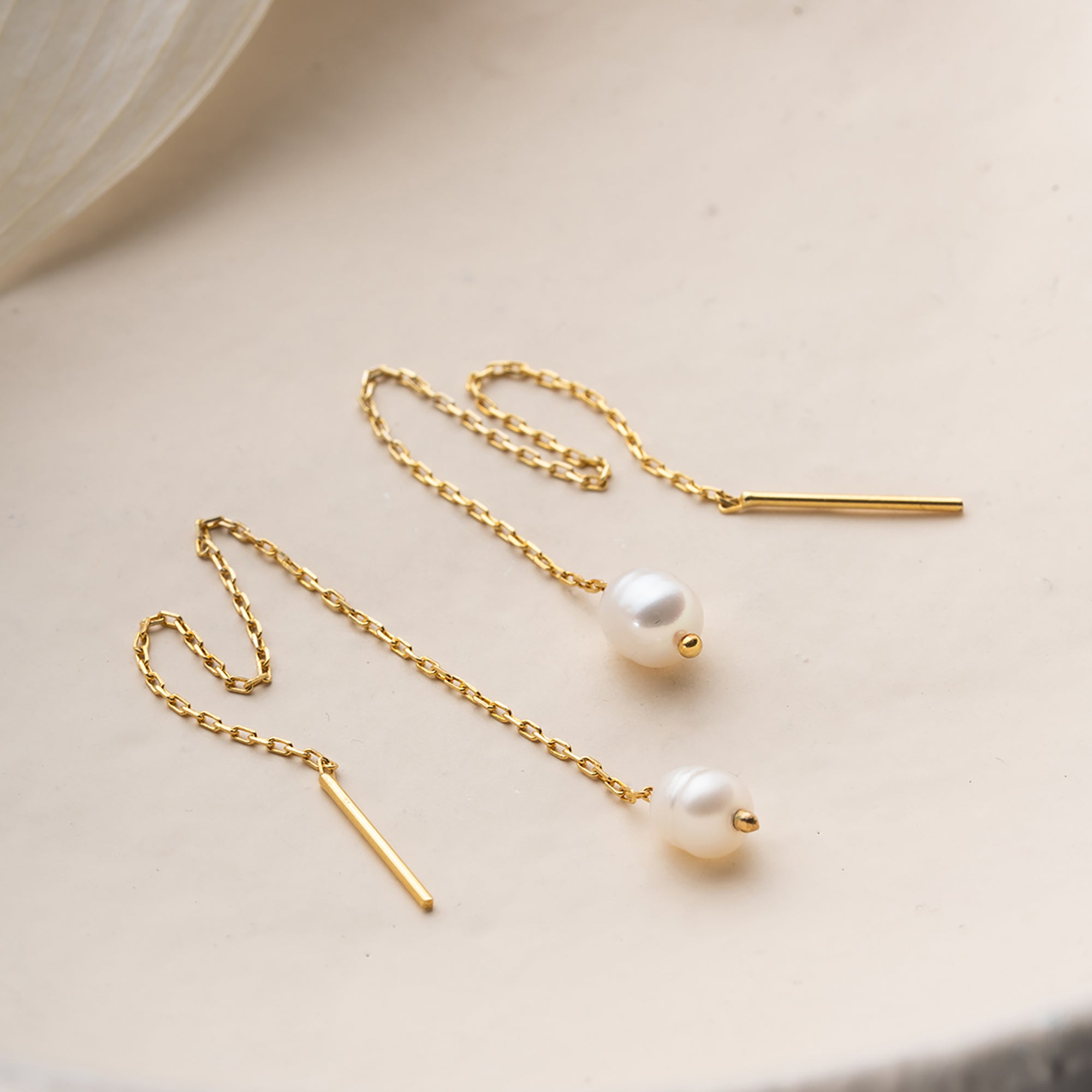 SALLANTILI İNCİ KÜPE | 925 GÜMÜŞ