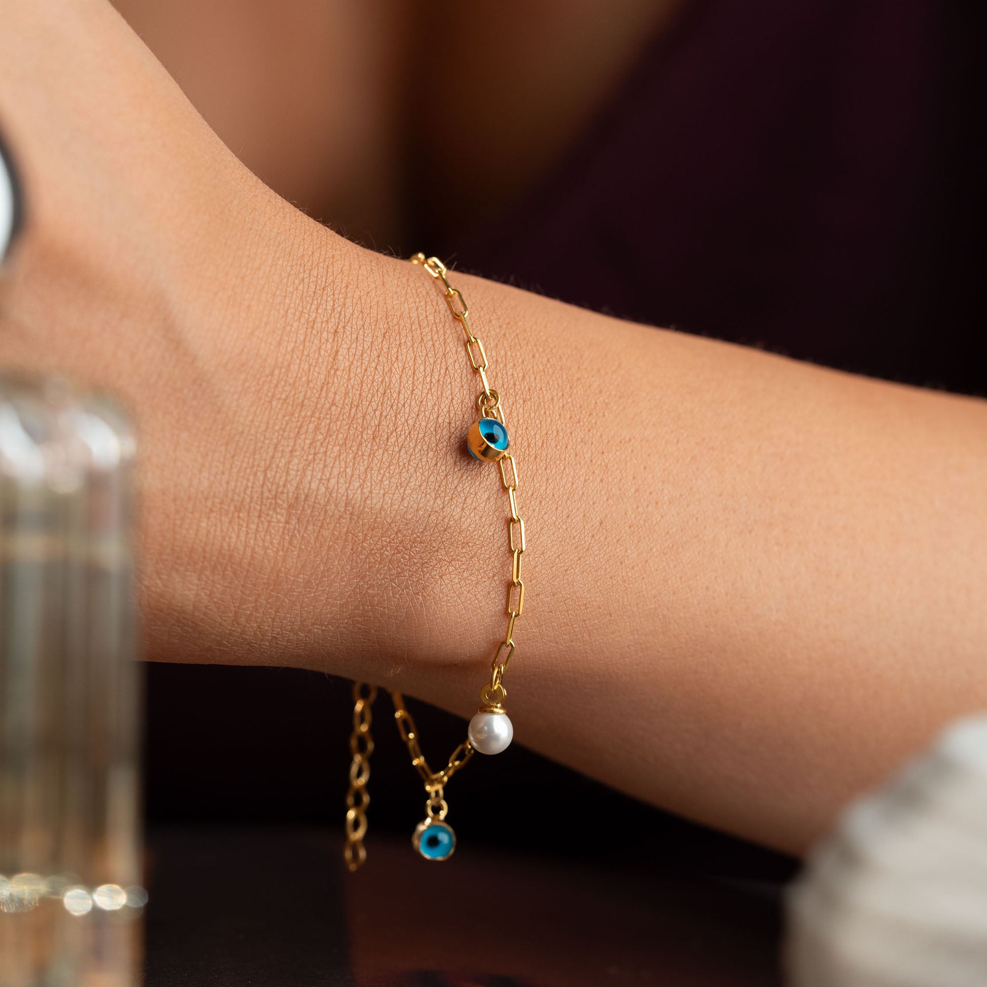 NAZAR X İNCİ BİLEKLİK | 925 GÜMÜŞ