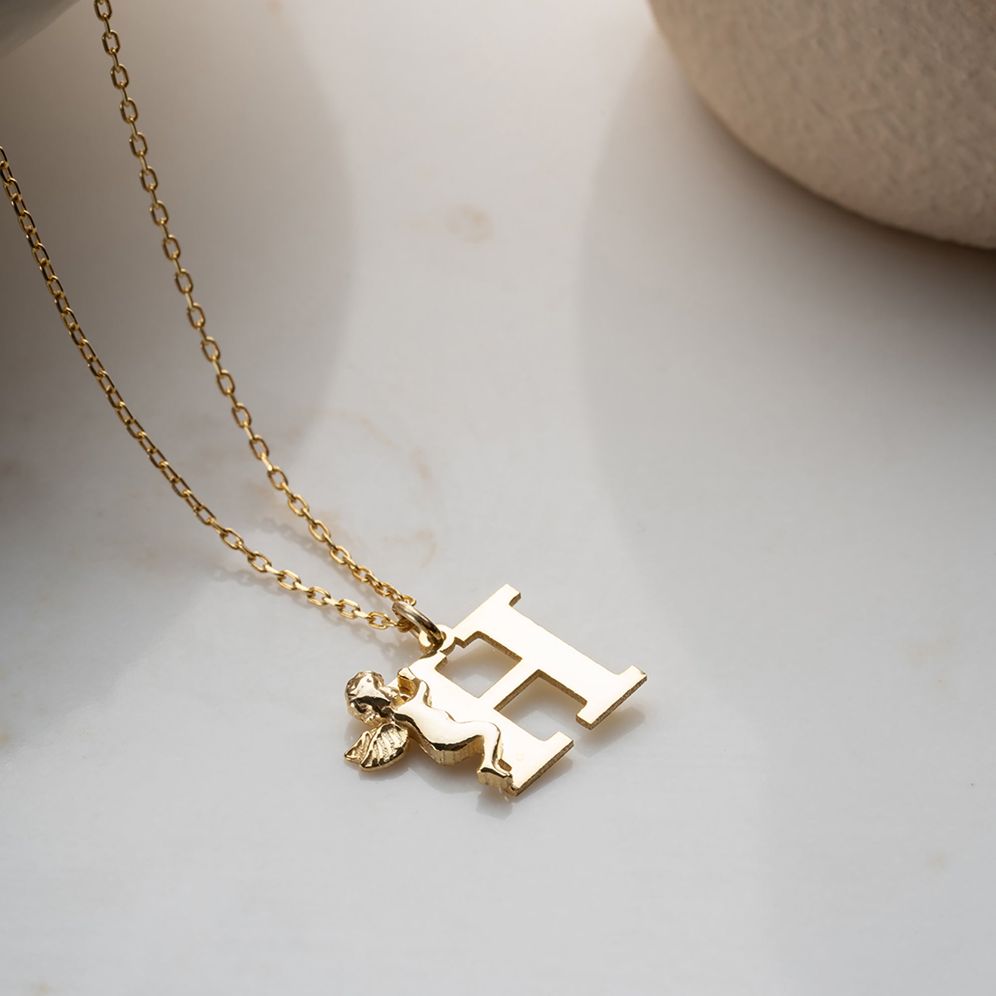 HARFLİ MELEK KOLYE | 925 GÜMÜŞ