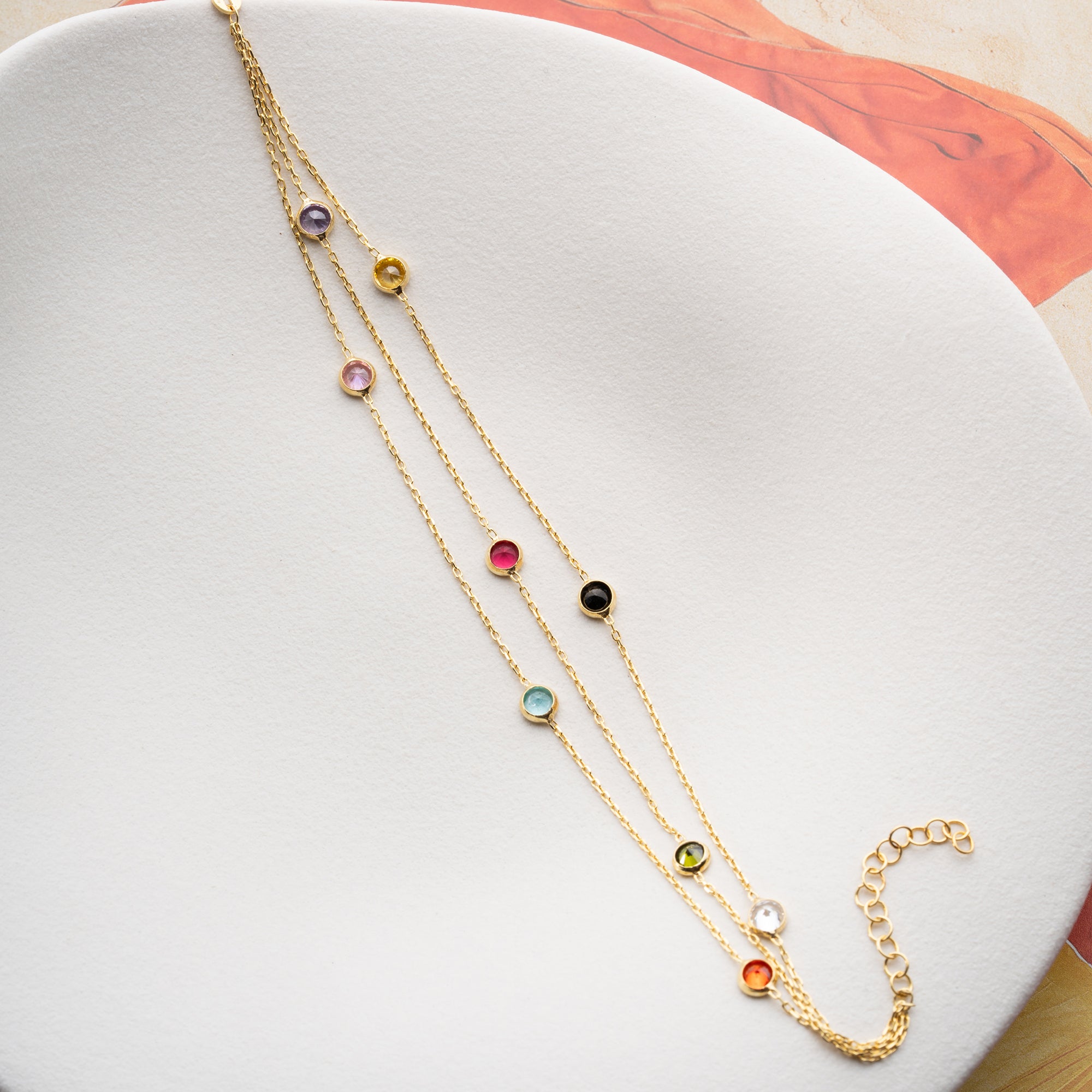 3'LÜ MİX TAŞ BİLEKLİK | 925 GÜMÜŞ