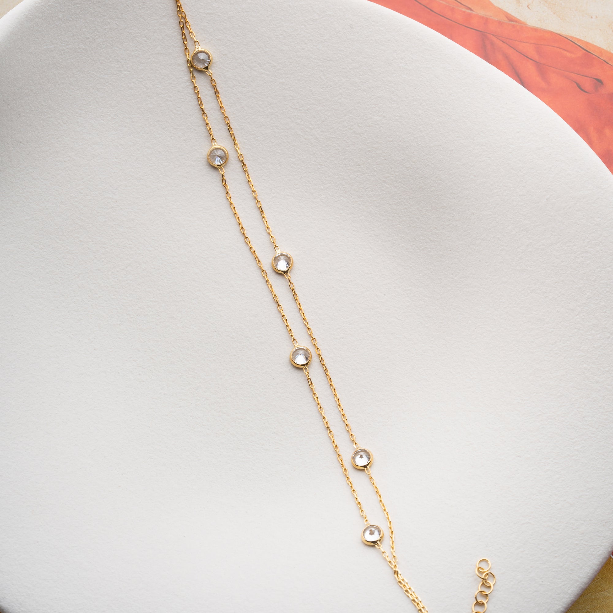 2'Lİ BEYAZ TAŞ BİLEKLİK | 925 GÜMÜŞ