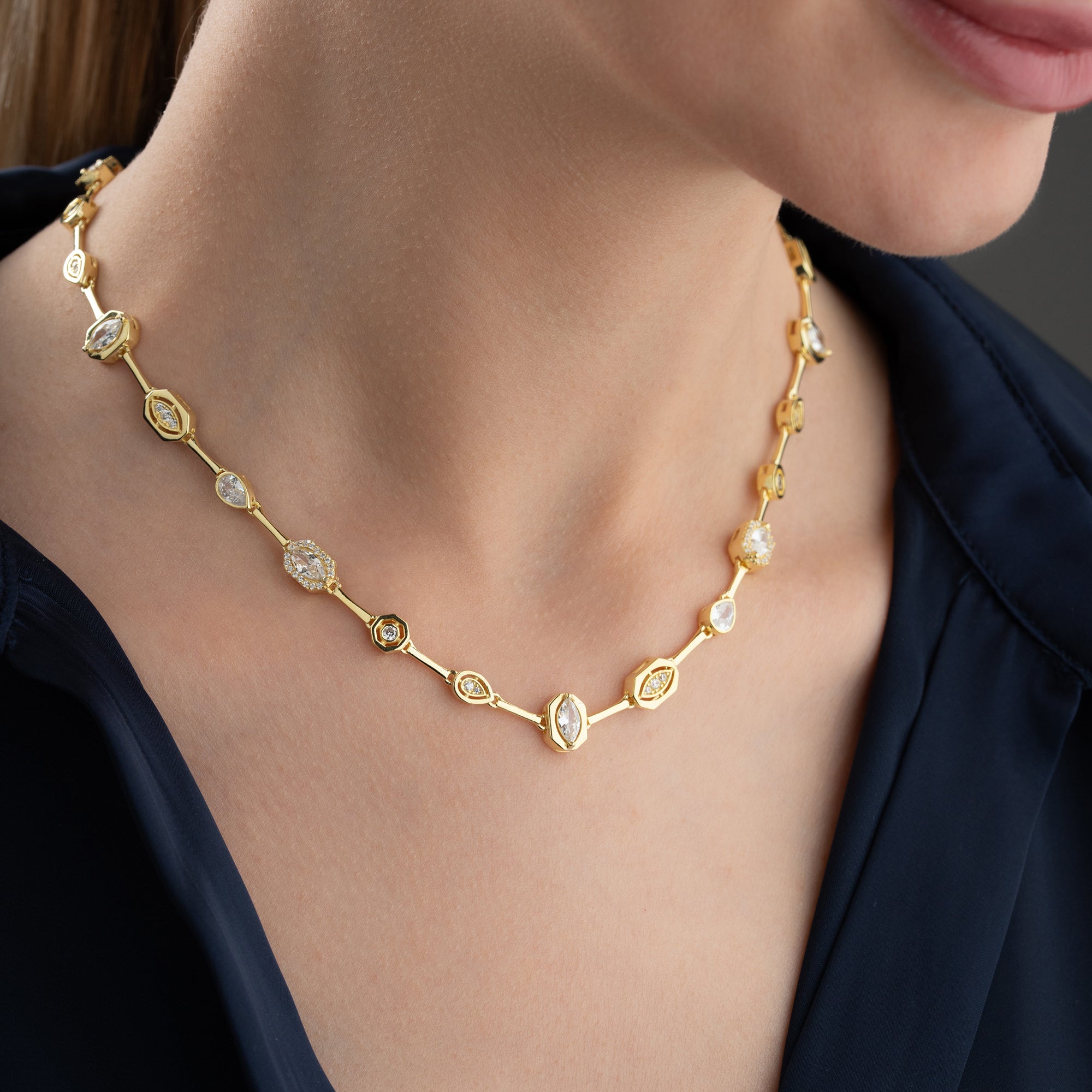 IŞIK YOLU KOLYE | 925 GÜMÜŞ