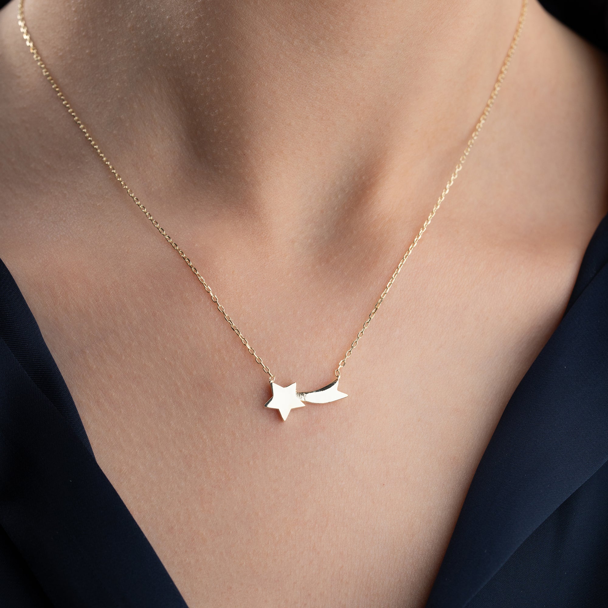 KAYAN YILDIZ KOLYESİ | 925 GÜMÜŞ