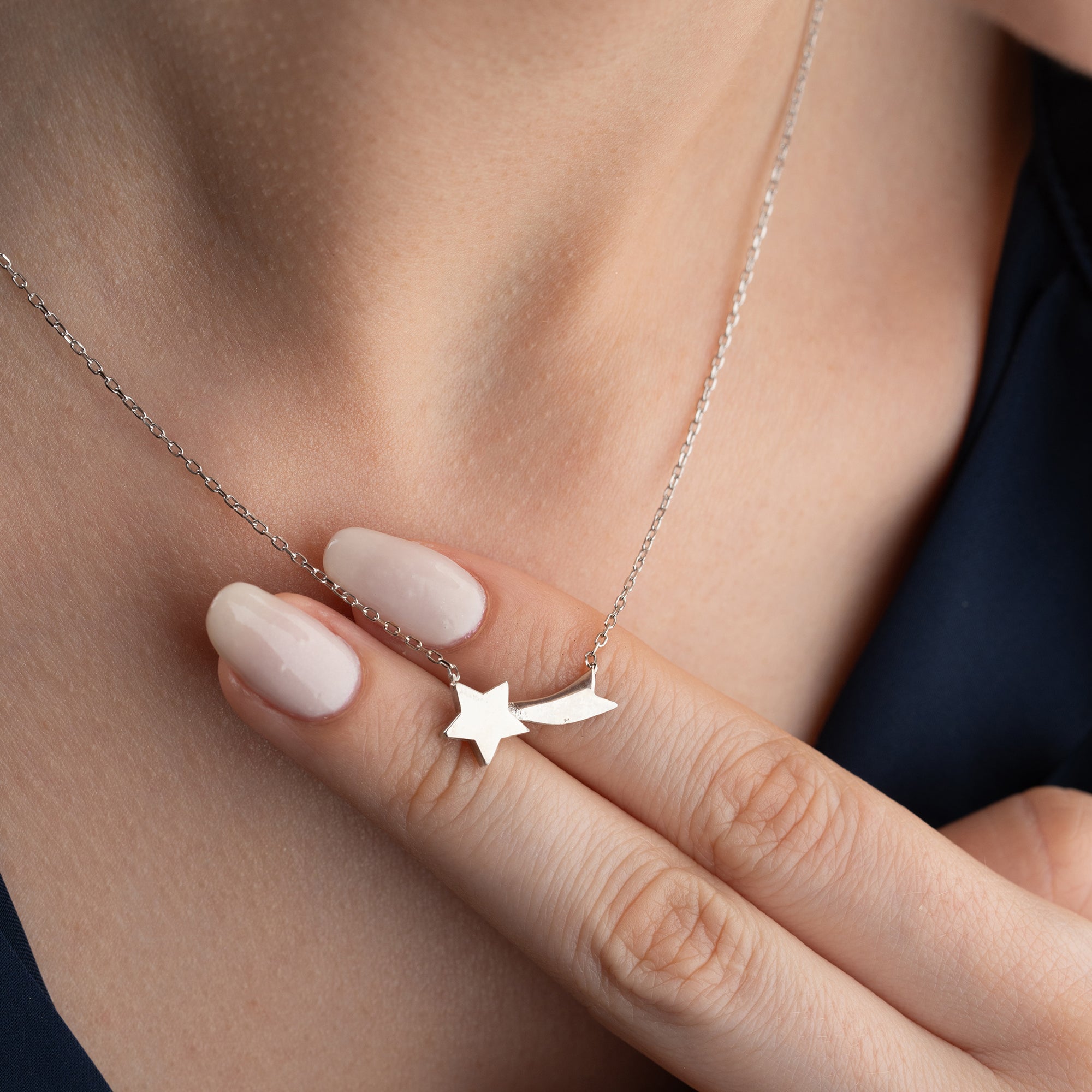 KAYAN YILDIZ KOLYESİ | 925 GÜMÜŞ