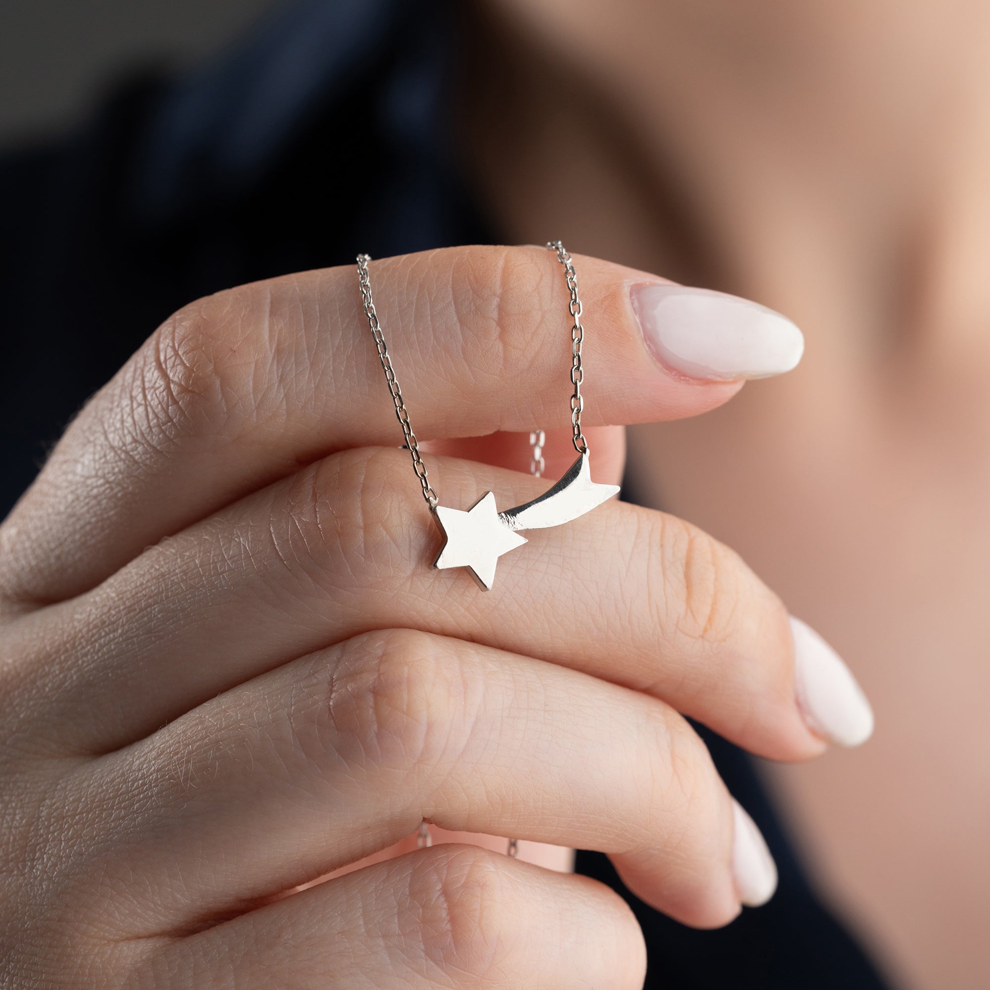 KAYAN YILDIZ KOLYESİ | 925 GÜMÜŞ