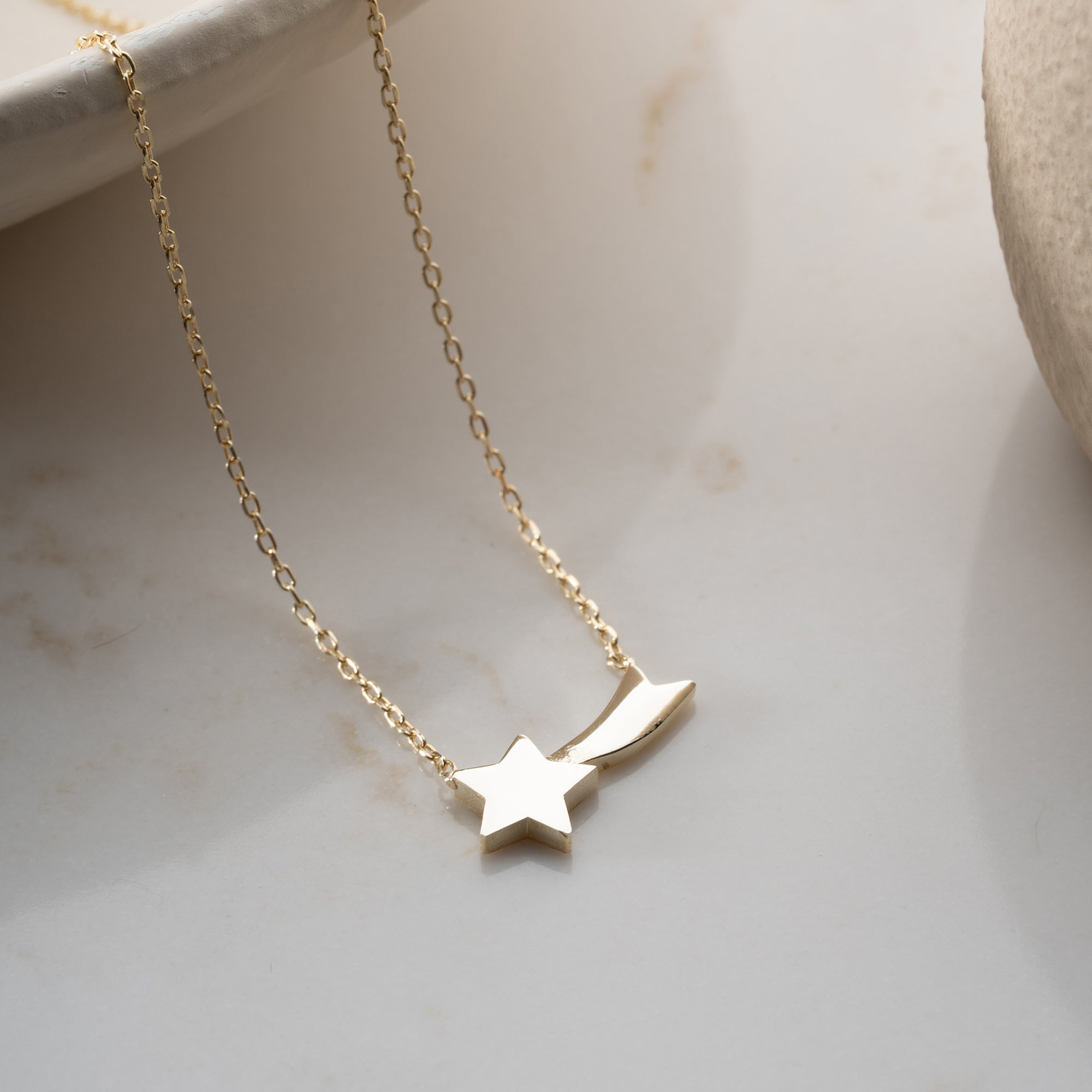 KAYAN YILDIZ KOLYESİ | 925 GÜMÜŞ