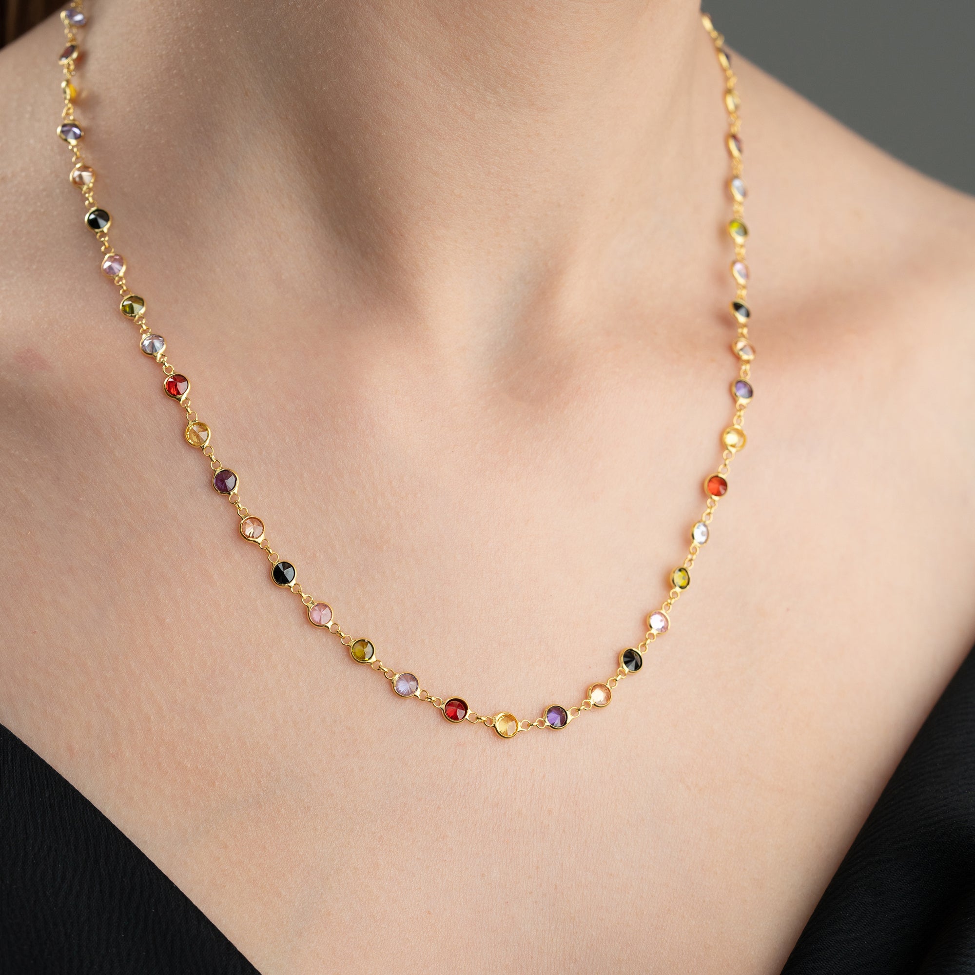 COLORFULL KOLYE | 925 GÜMÜŞ