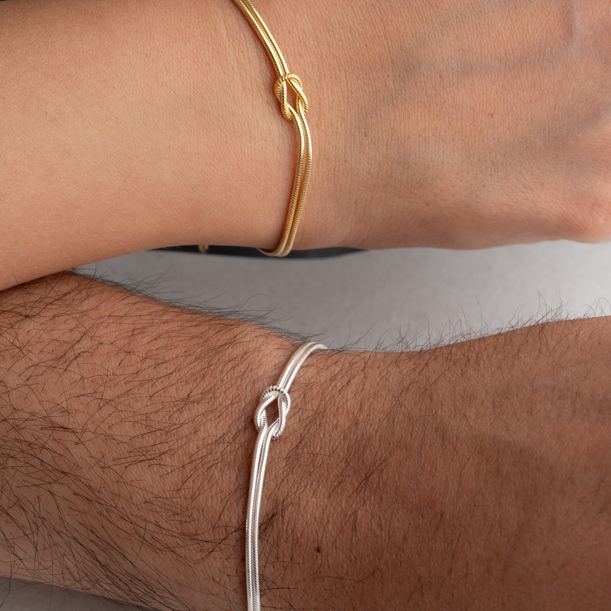 HARFLİ DÜĞÜM ÇİFT BİLEKLİĞİ | 925 GÜMÜŞ