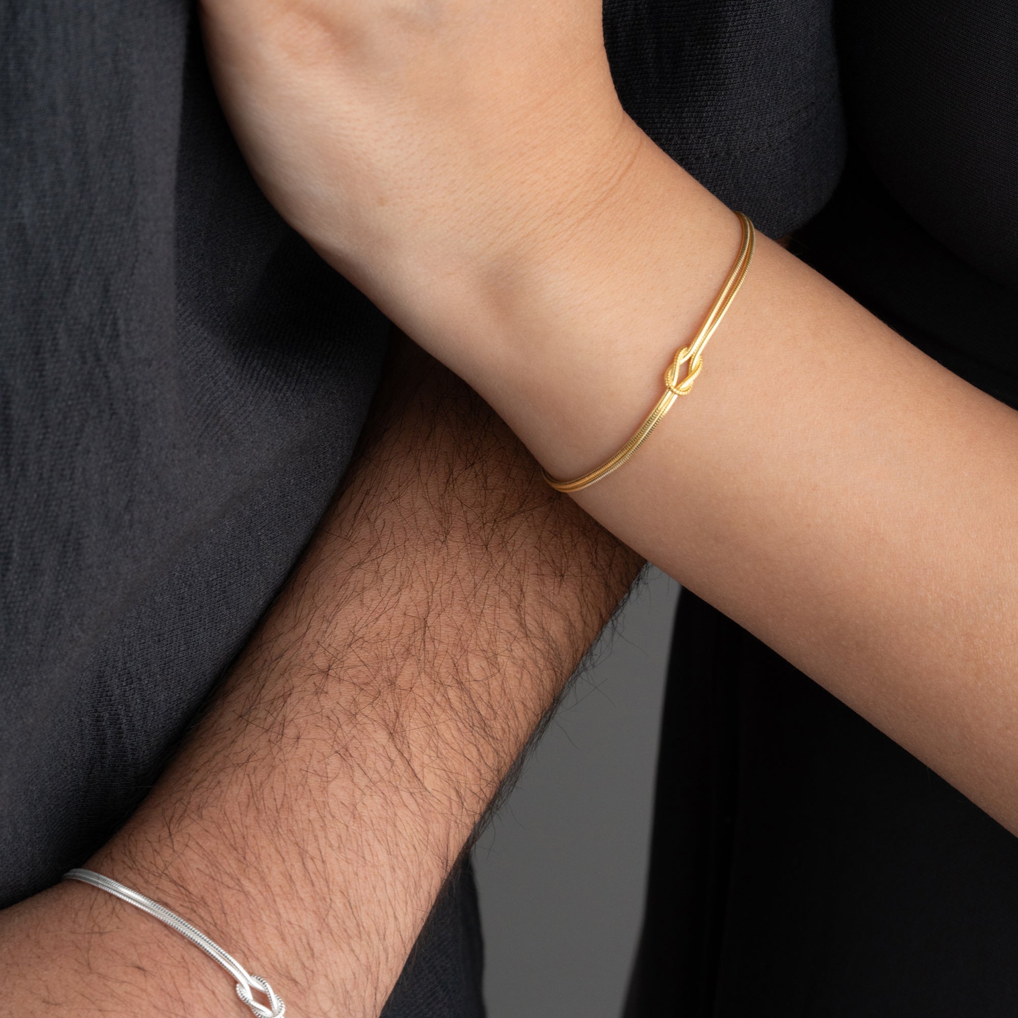 HARFLİ DÜĞÜM ÇİFT BİLEKLİĞİ | 925 GÜMÜŞ