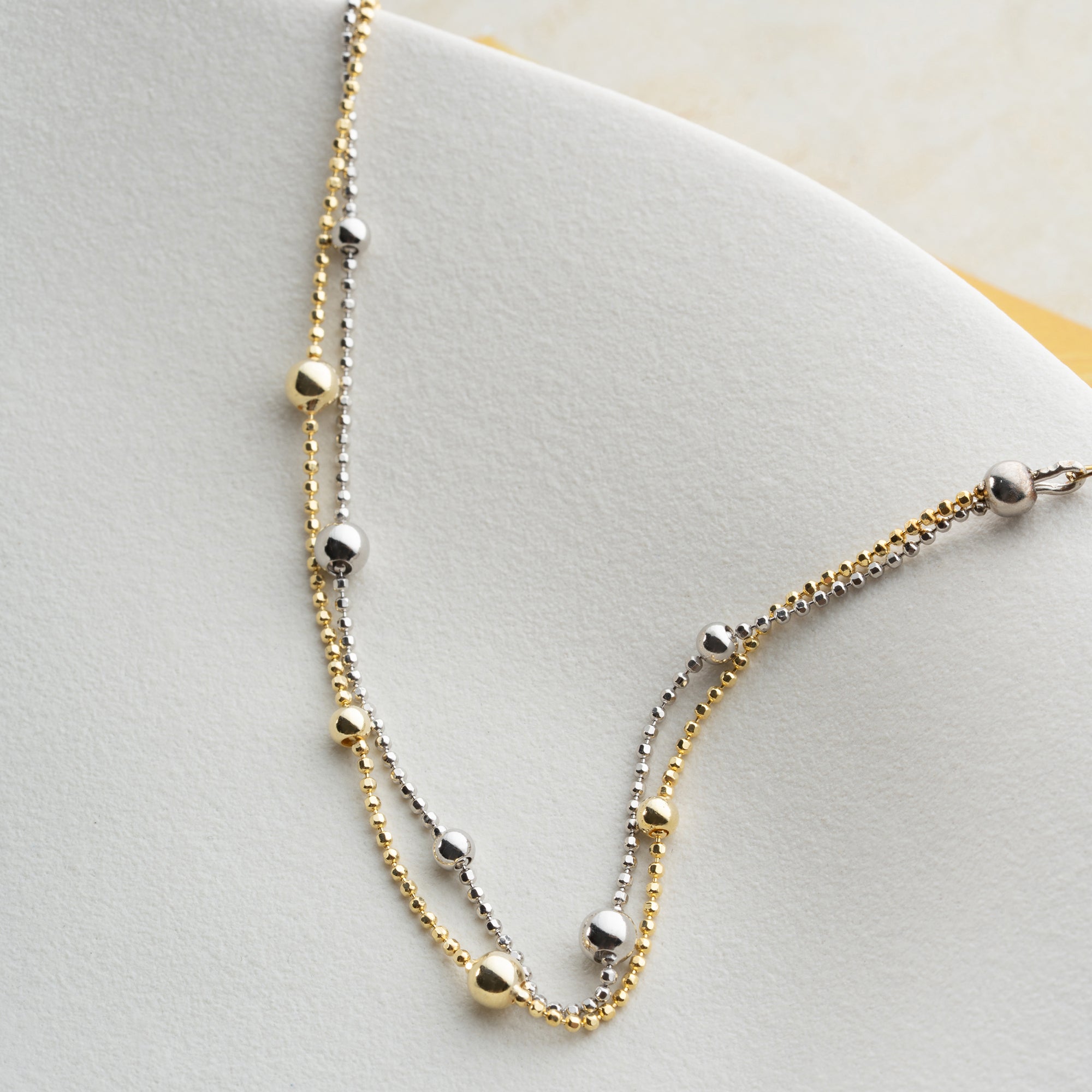 ÇİFT RENK TOP BİLEKLİK | 925 GÜMÜŞ