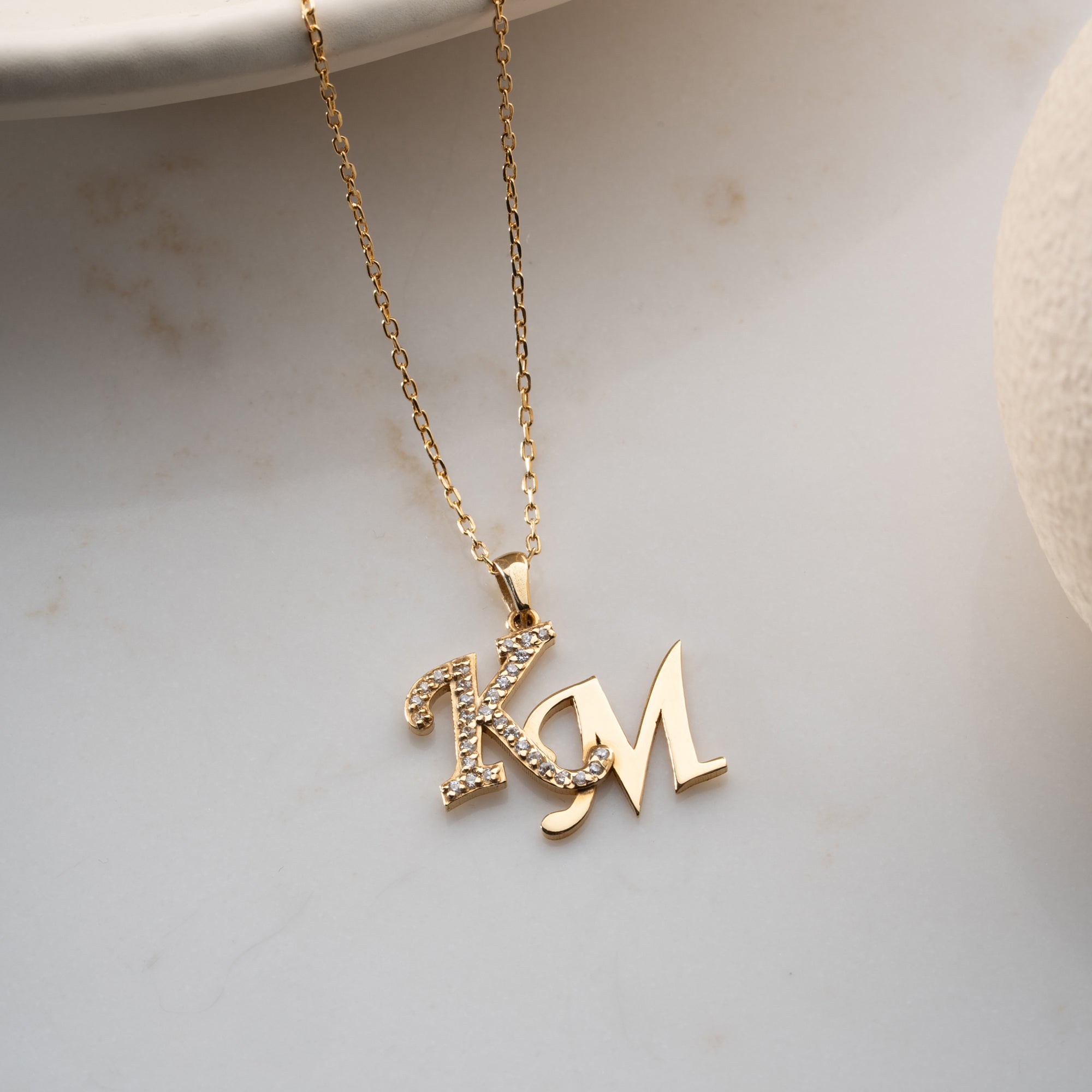 2 HARFLİ CRUSH KOLYE | 925 GÜMÜŞ