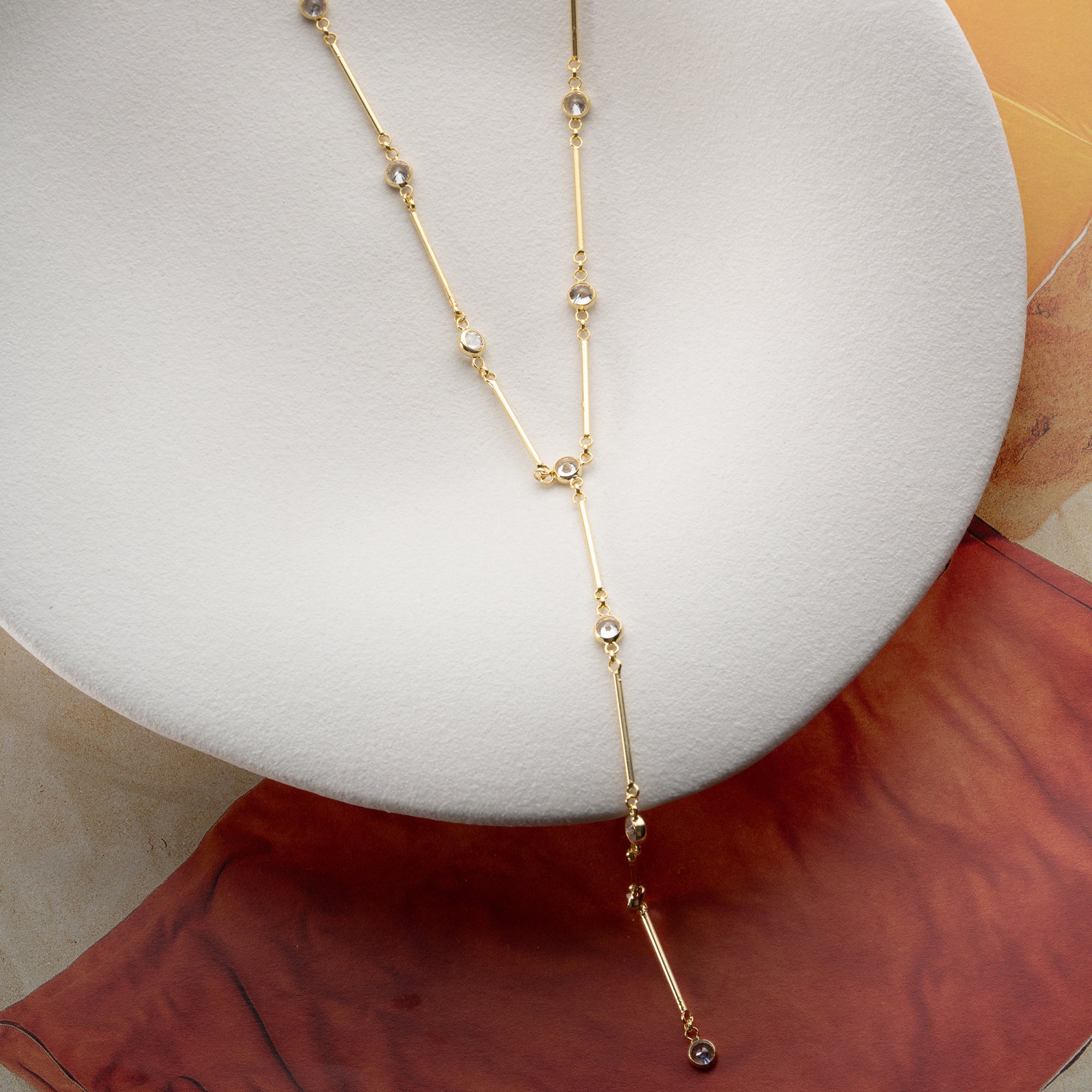 ÇUBUKLU  Y KOLYE | 925 GÜMÜŞ