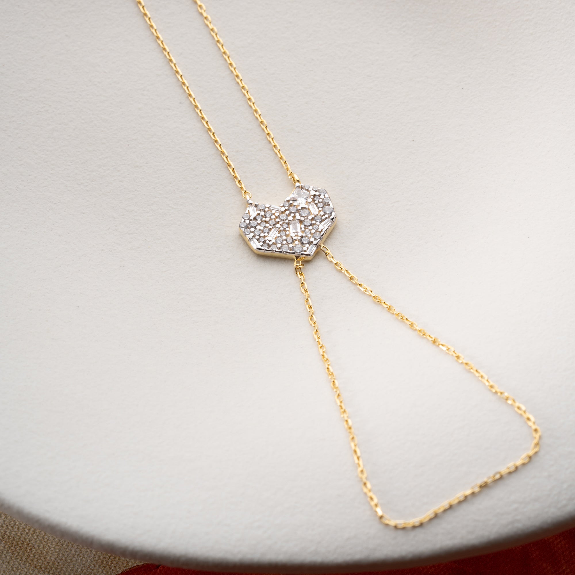 KRİSTAL KALP ŞAHMERAN | 925 GÜMÜŞ