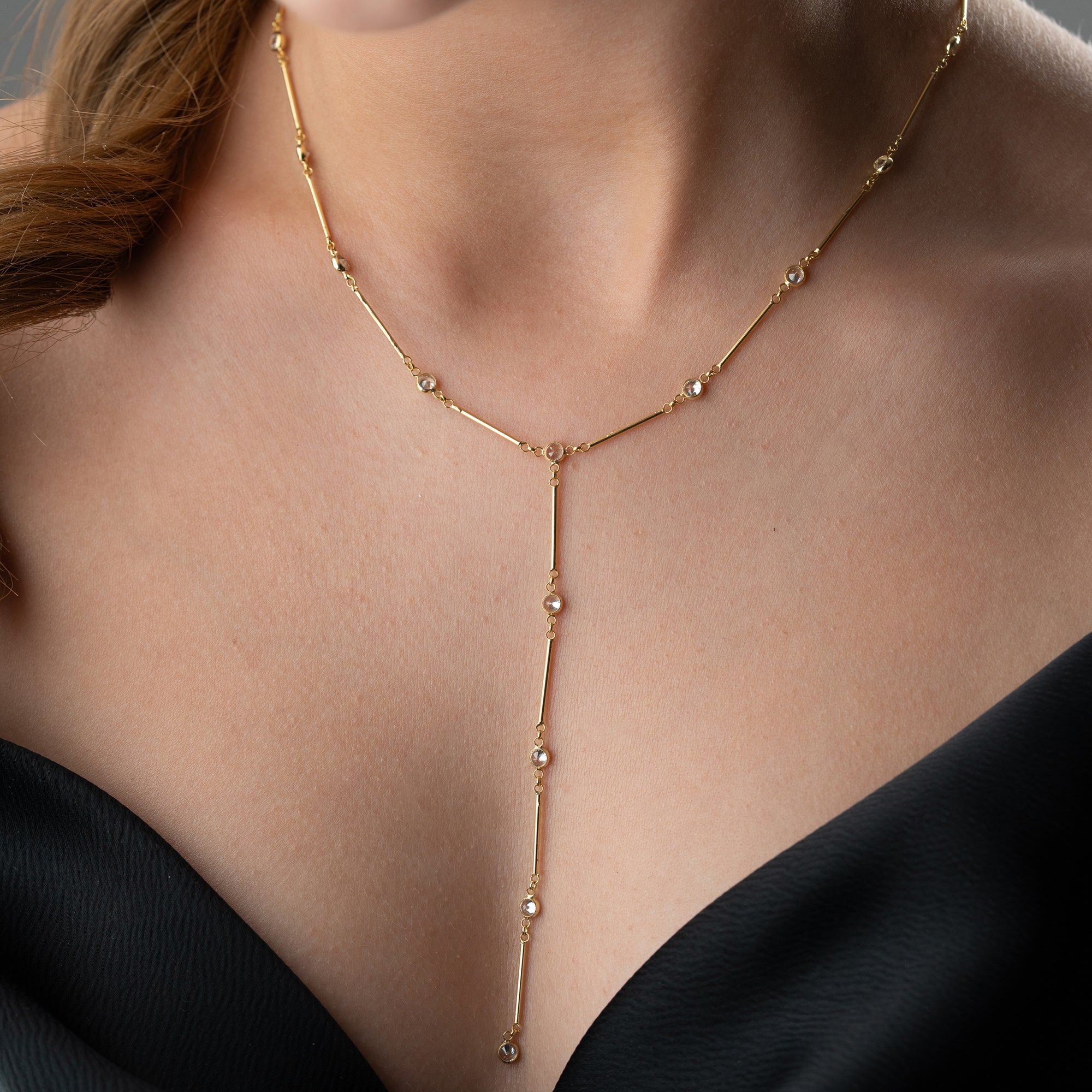 ÇUBUKLU  Y KOLYE | 925 GÜMÜŞ