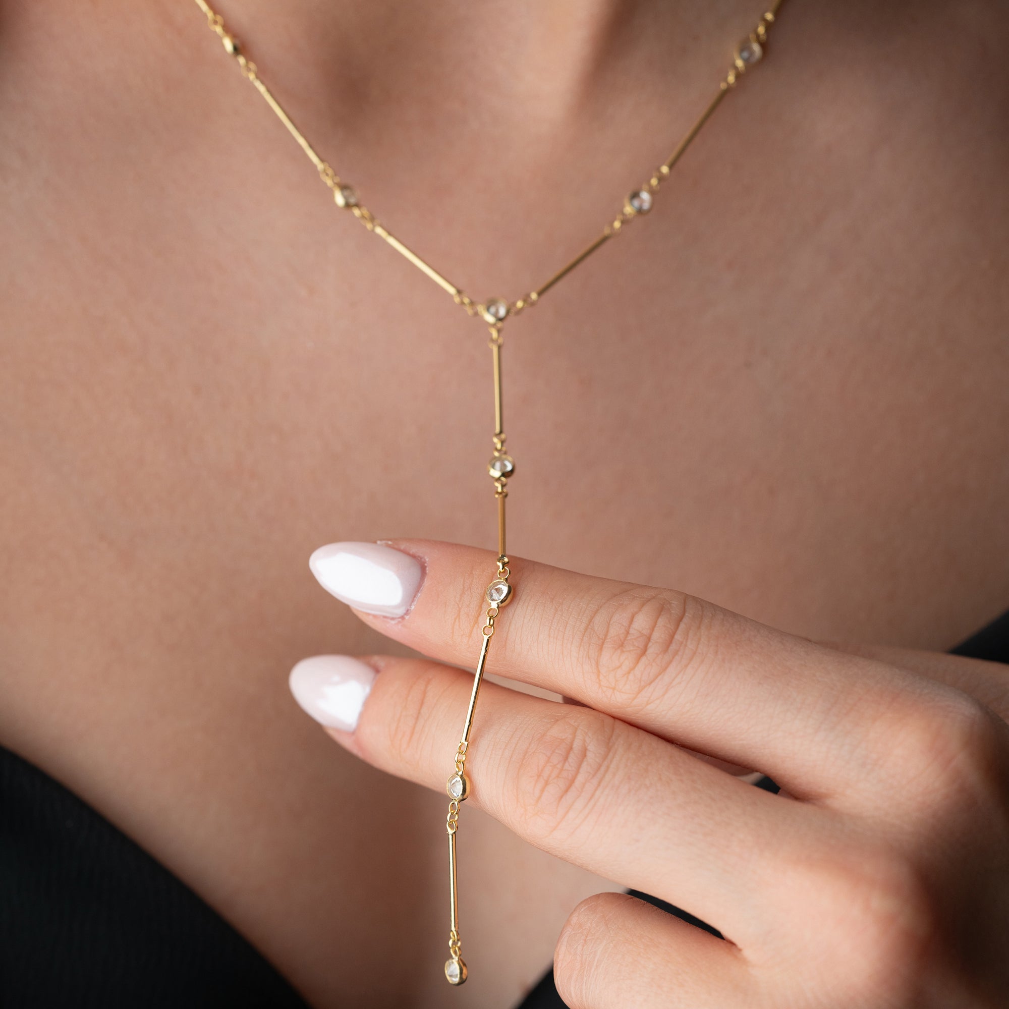 ÇUBUKLU  Y KOLYE | 925 GÜMÜŞ